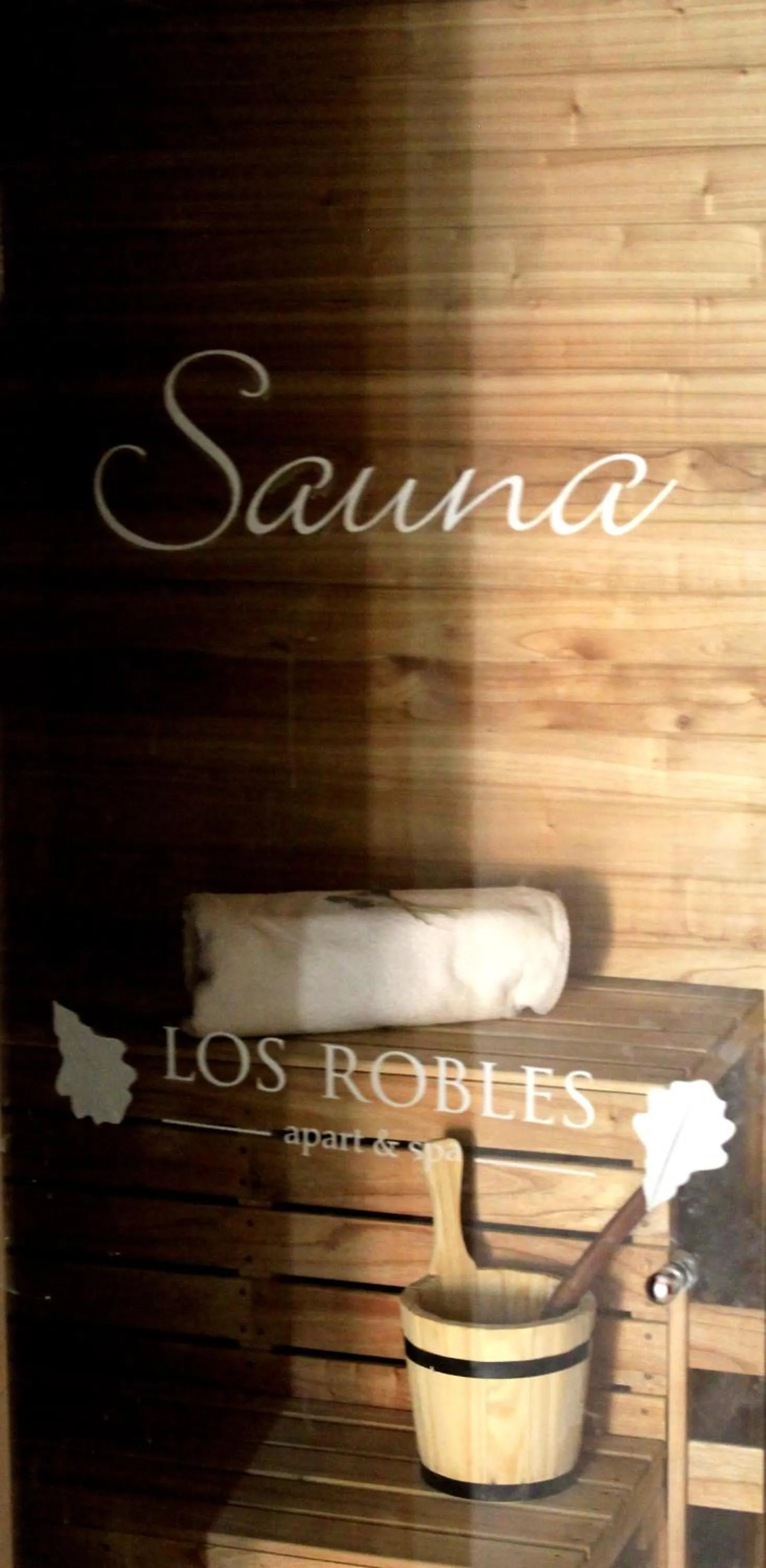 Sauna in Los Robles Apart & Spa