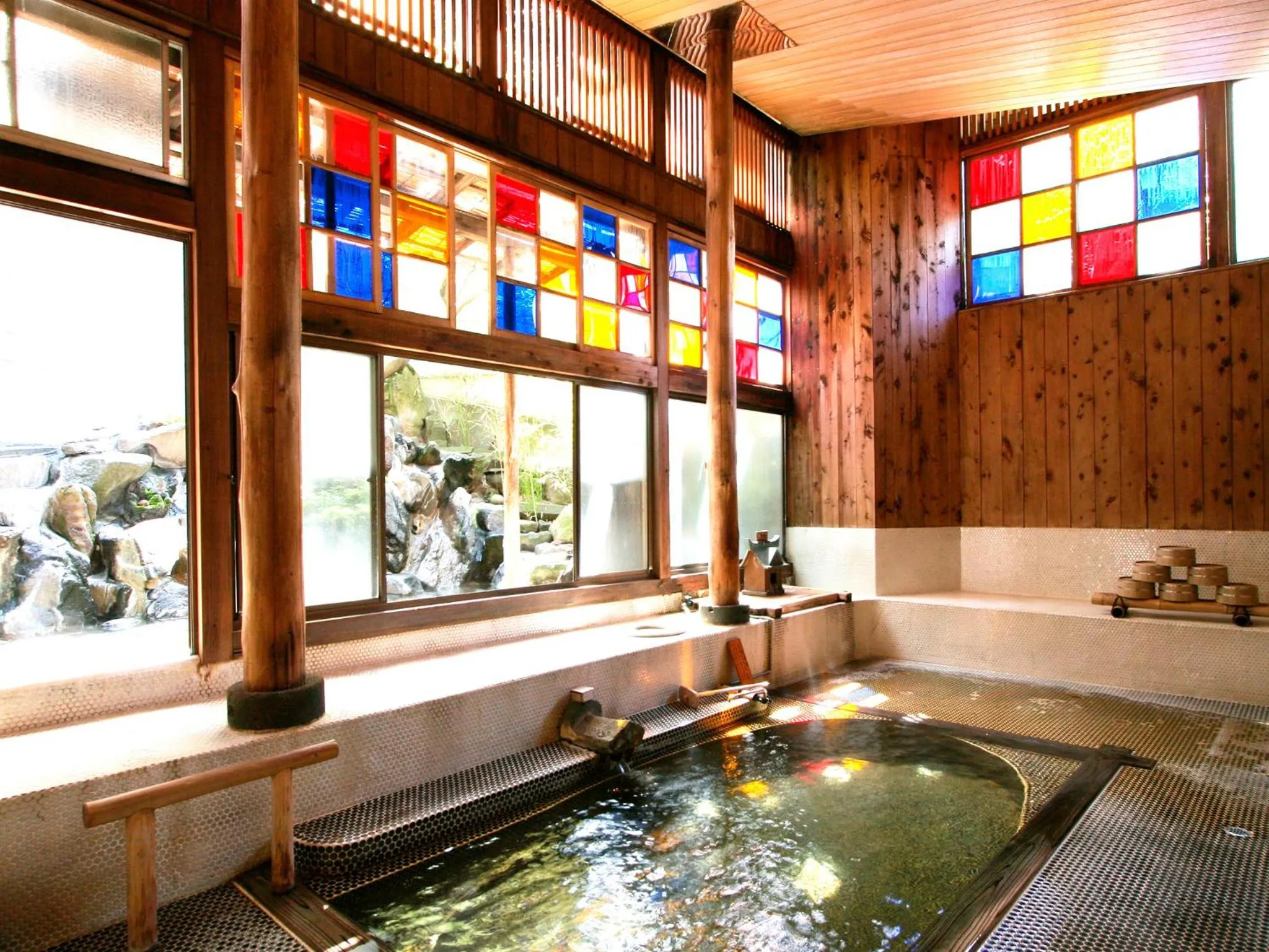 Hot Spring Bath in Sumiyosiya Ryokan