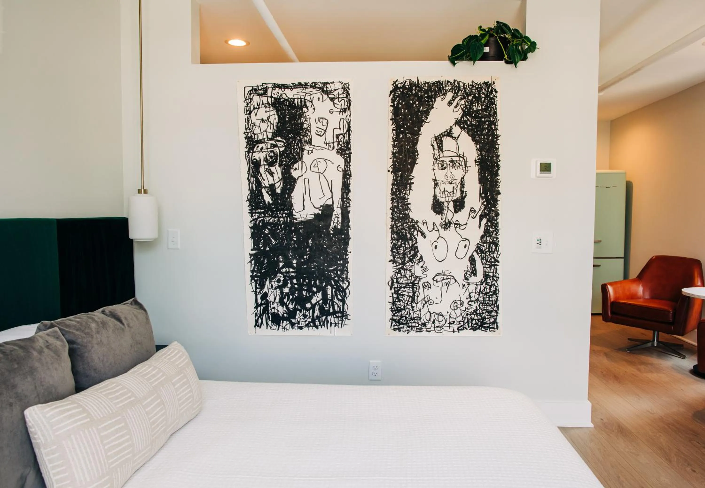 Bed in Stellar Suites