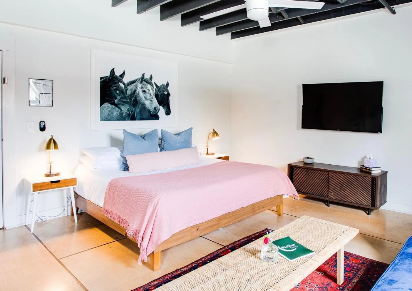 Bed in Stellar Suites