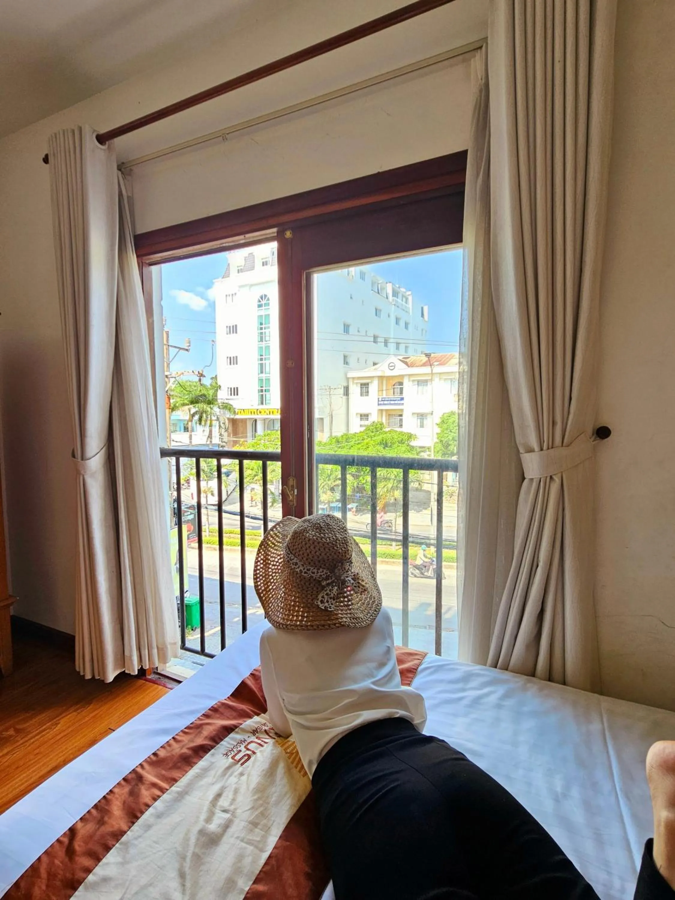 View (from property/room), Bed in Venus Phu Quoc Hotel