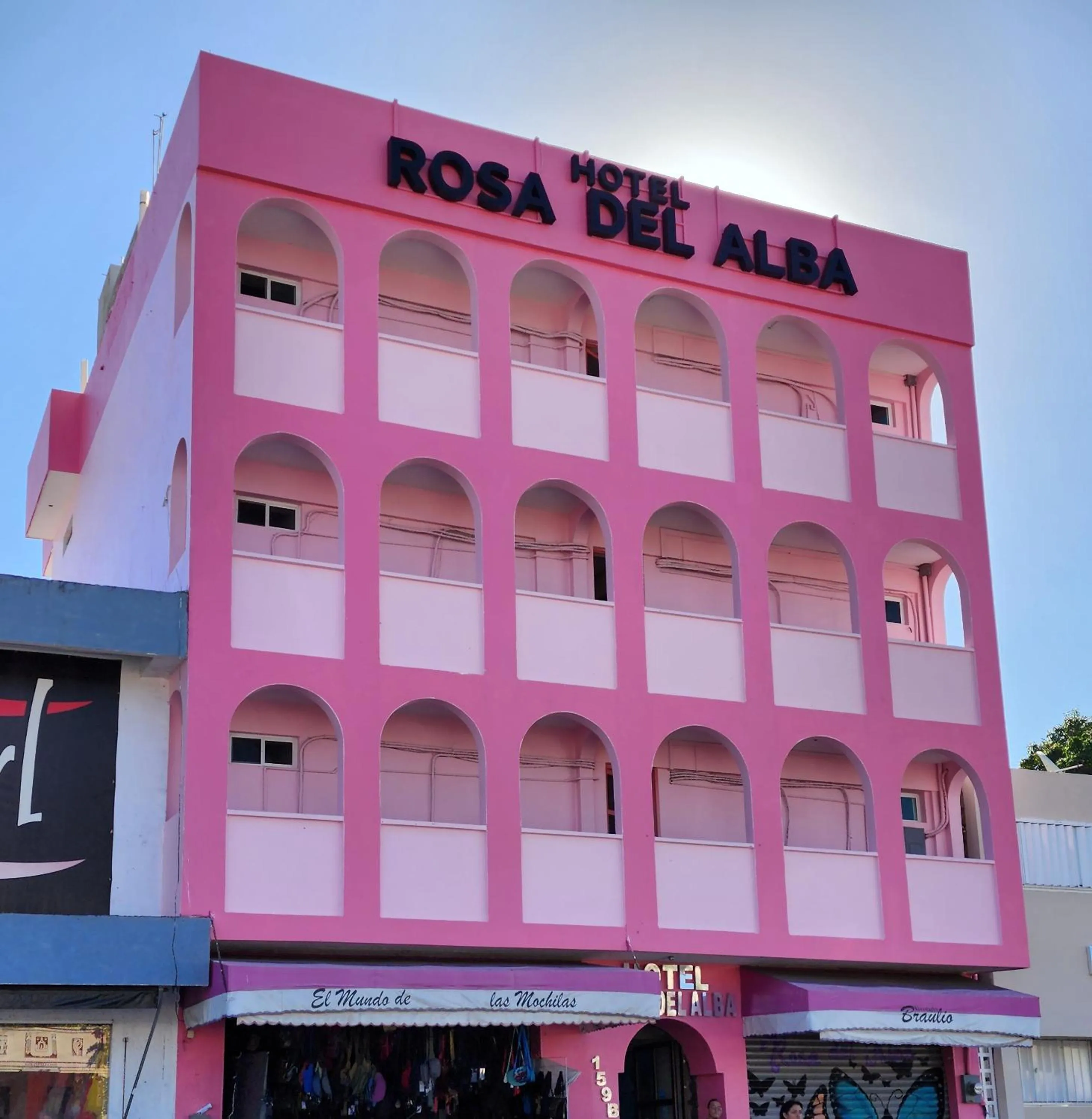 Property building in Hotel Rosa del Alba, Barrio Mágico Centro Histórico de Chetumal