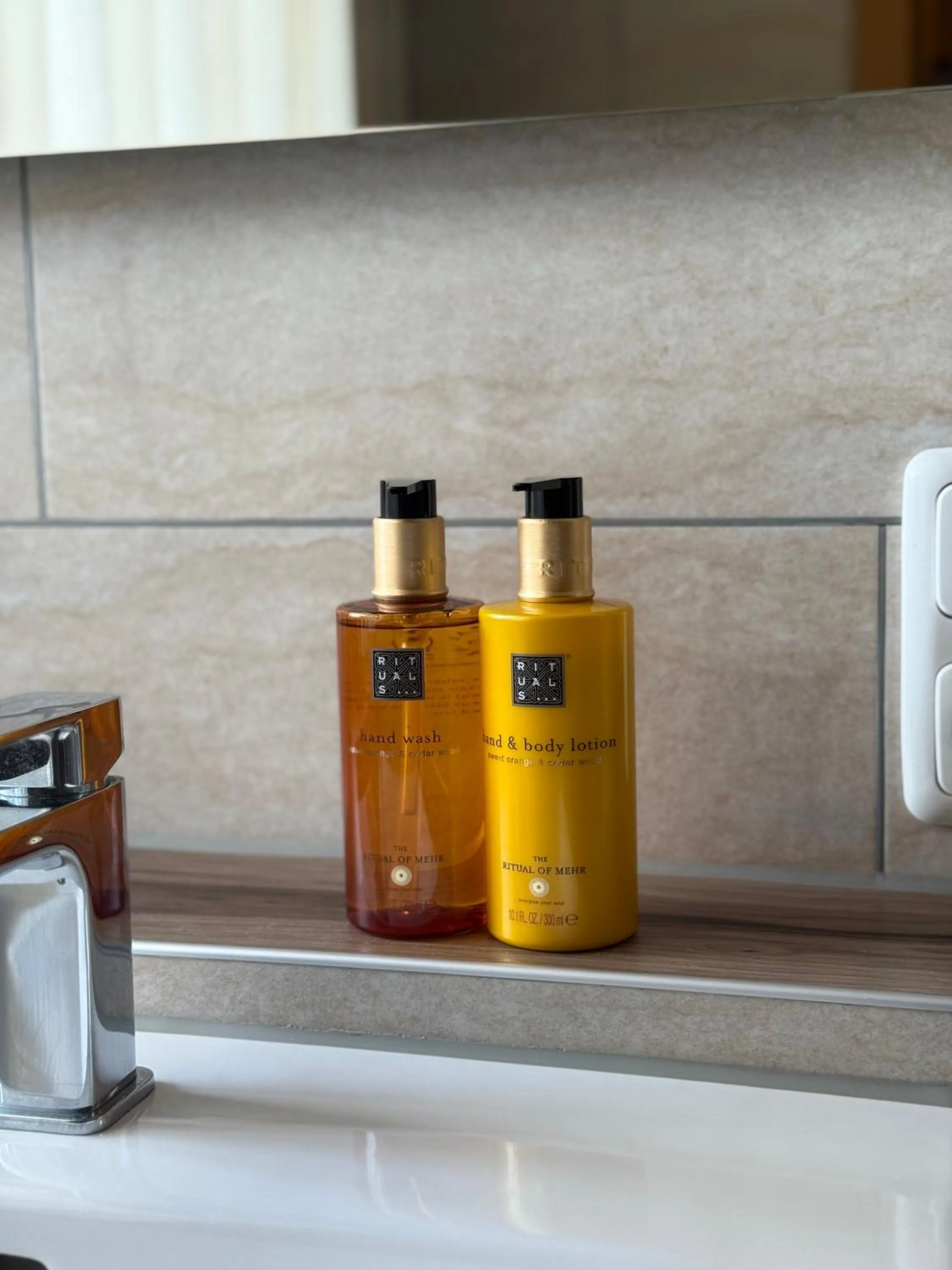 Bathroom in Gästehaus Forellenhof