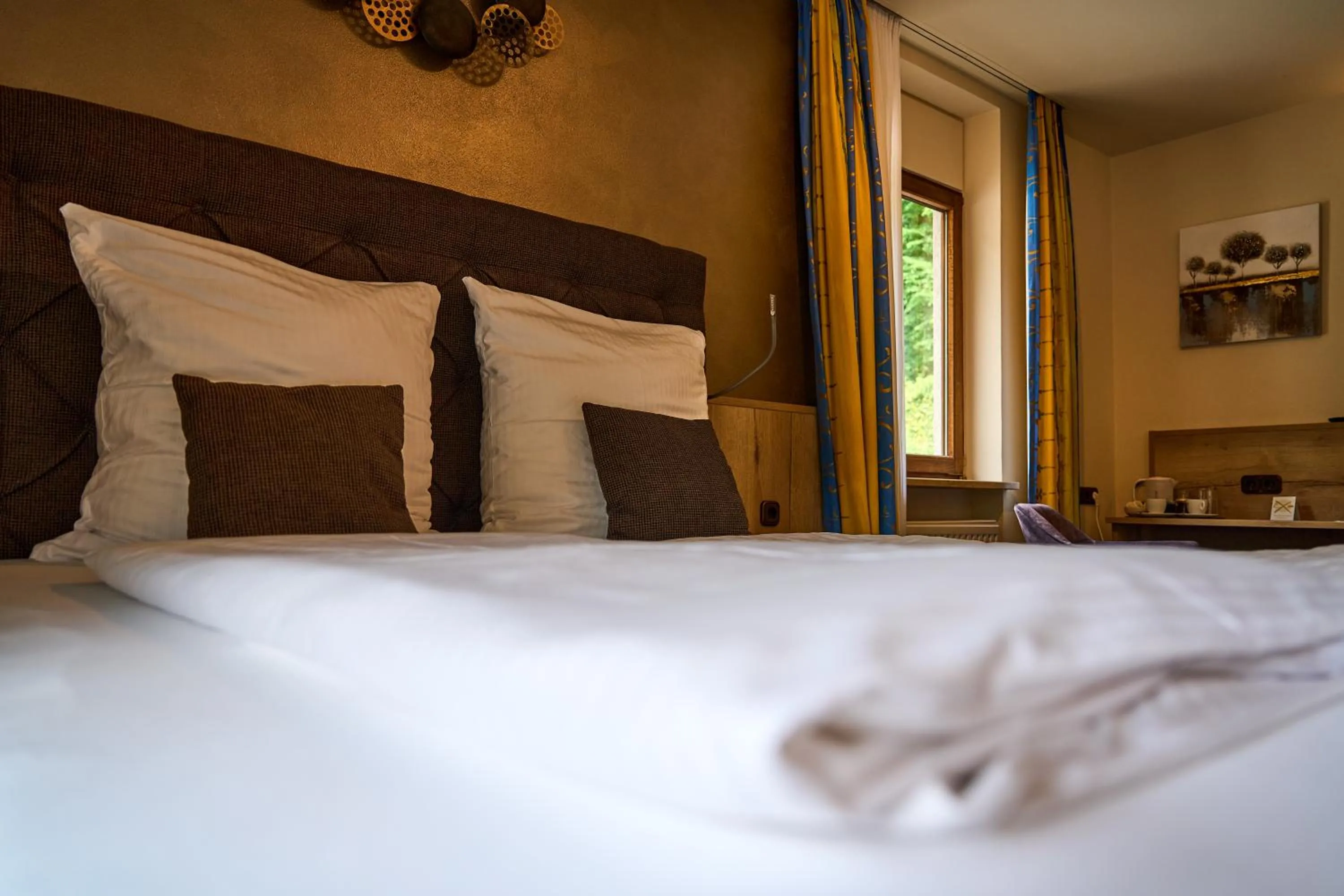 Bed in Gästehaus Forellenhof