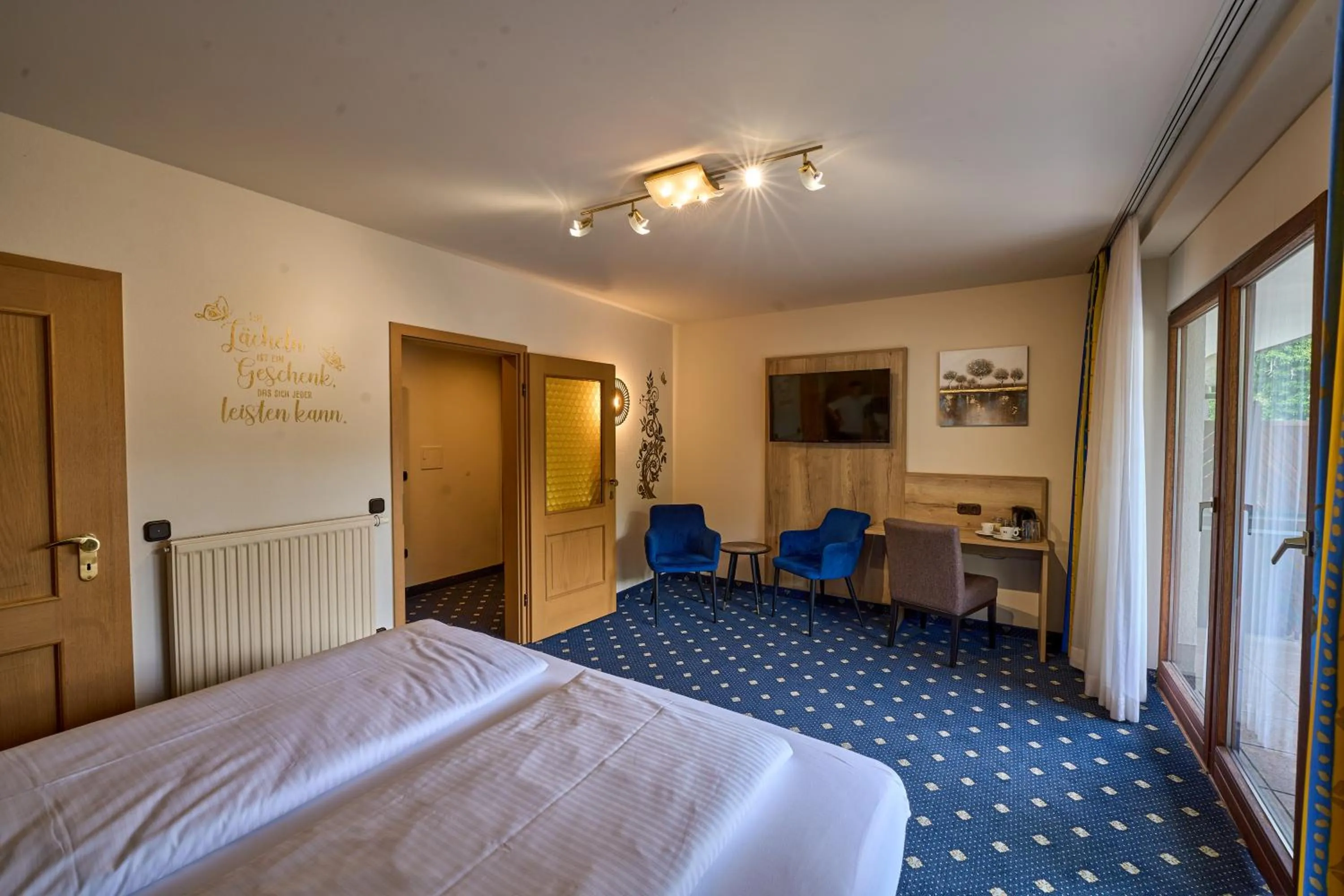 Photo of the whole room, Bed in Gästehaus Forellenhof