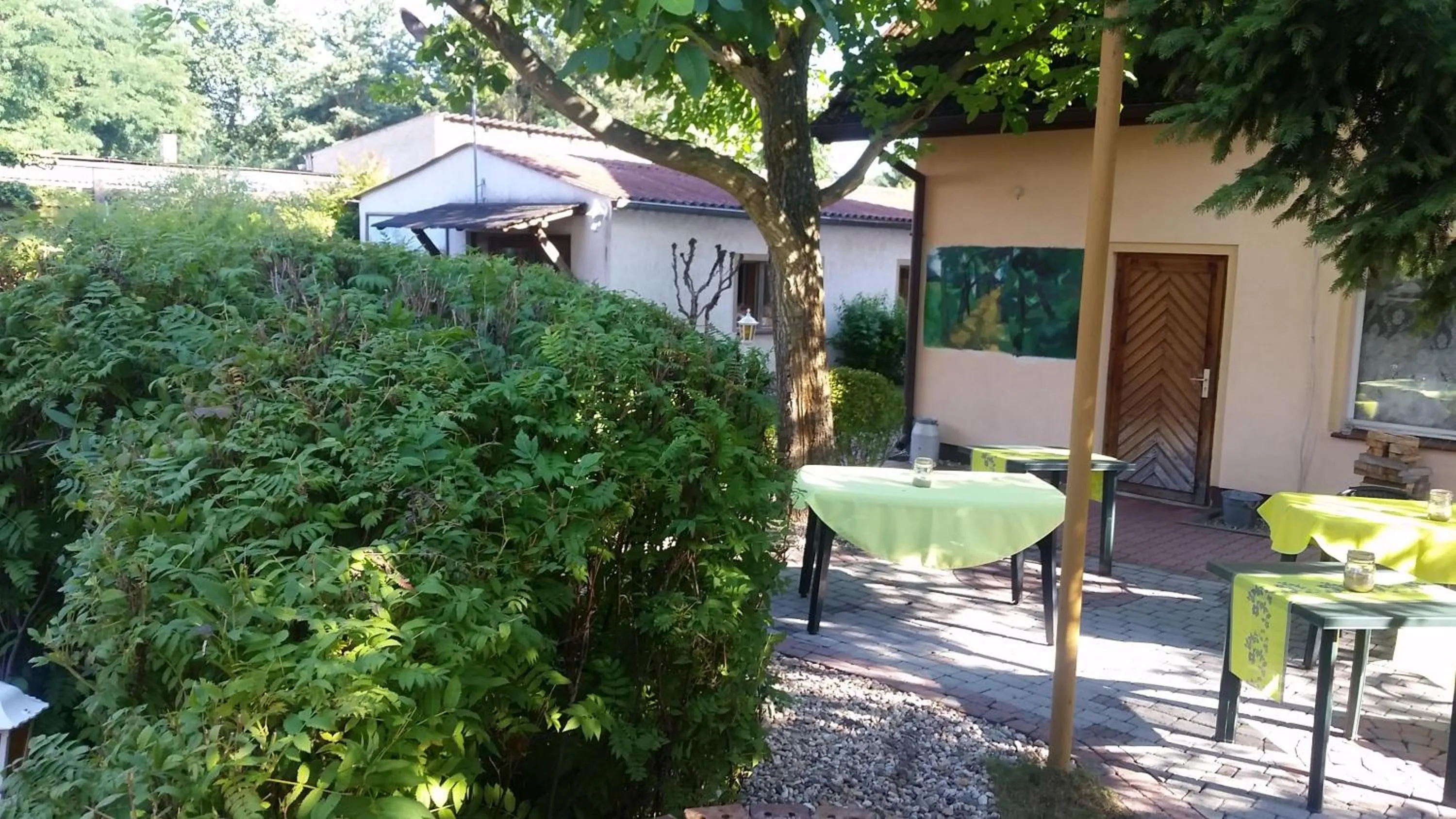 Patio in Pension zum Holzpantoffelmacher