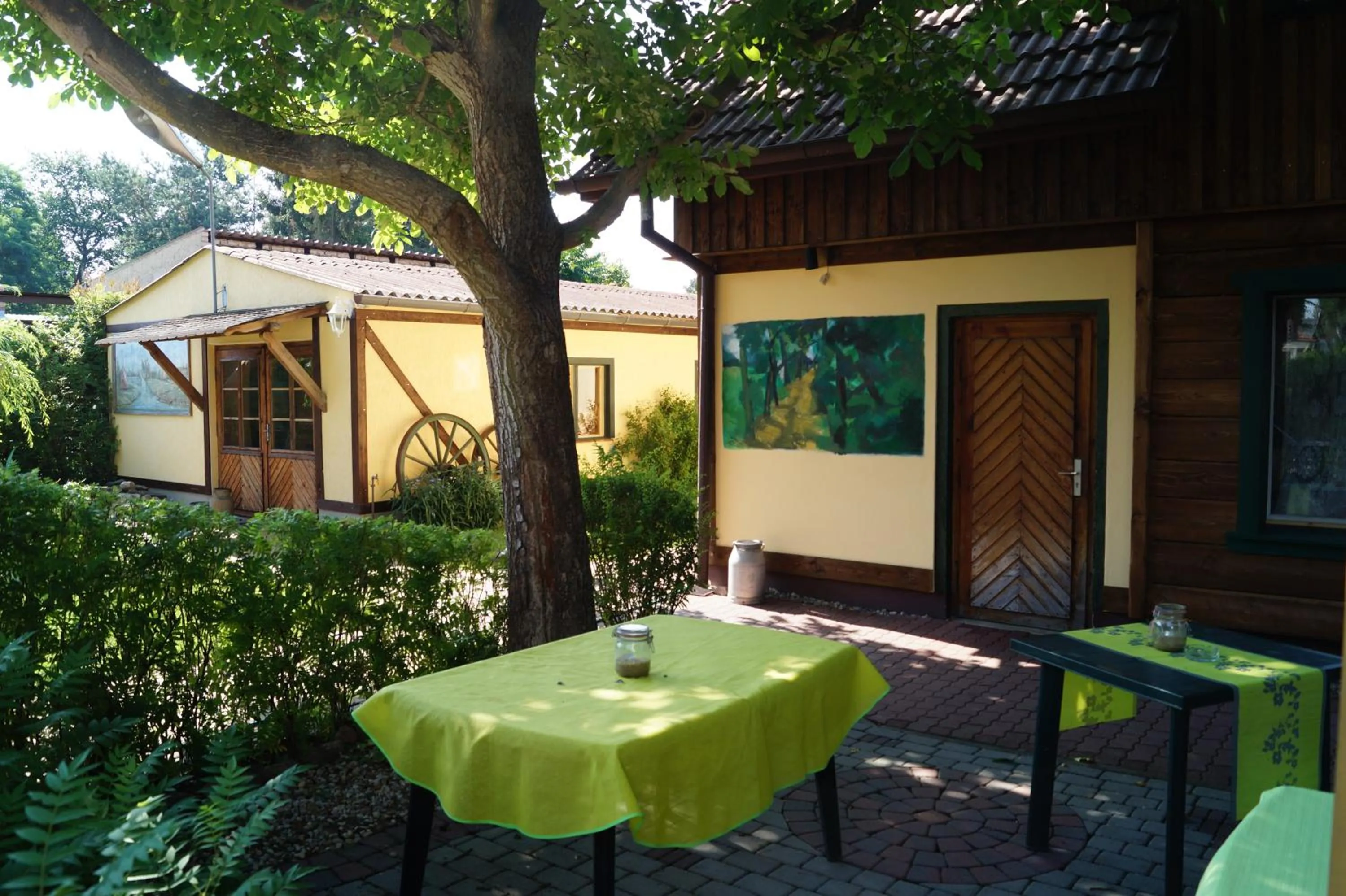 Patio in Pension zum Holzpantoffelmacher