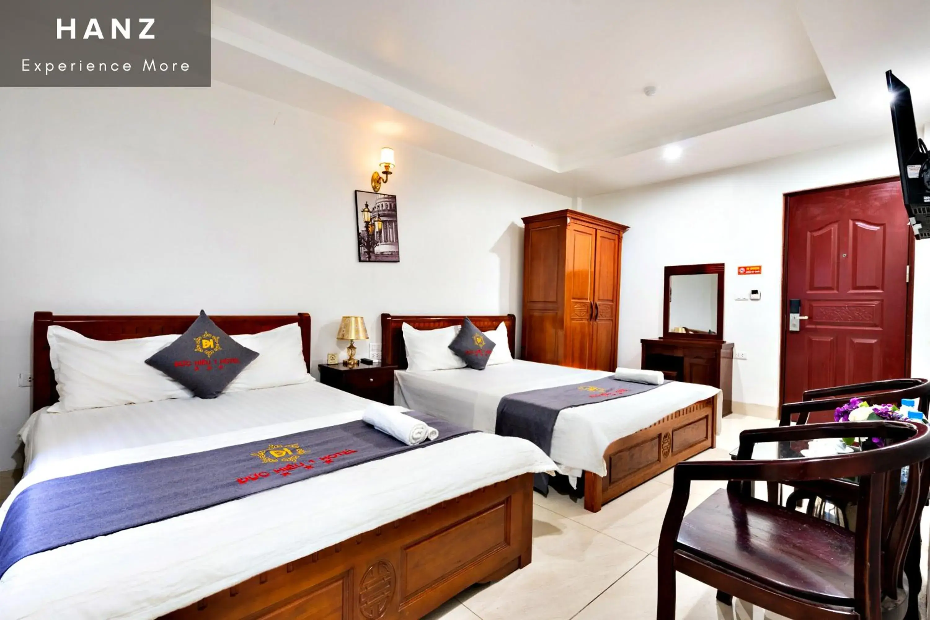 Bed in HANZ Duc Hieu 1 Hotel Bed in HANZ Duc Hieu 1 Hotel