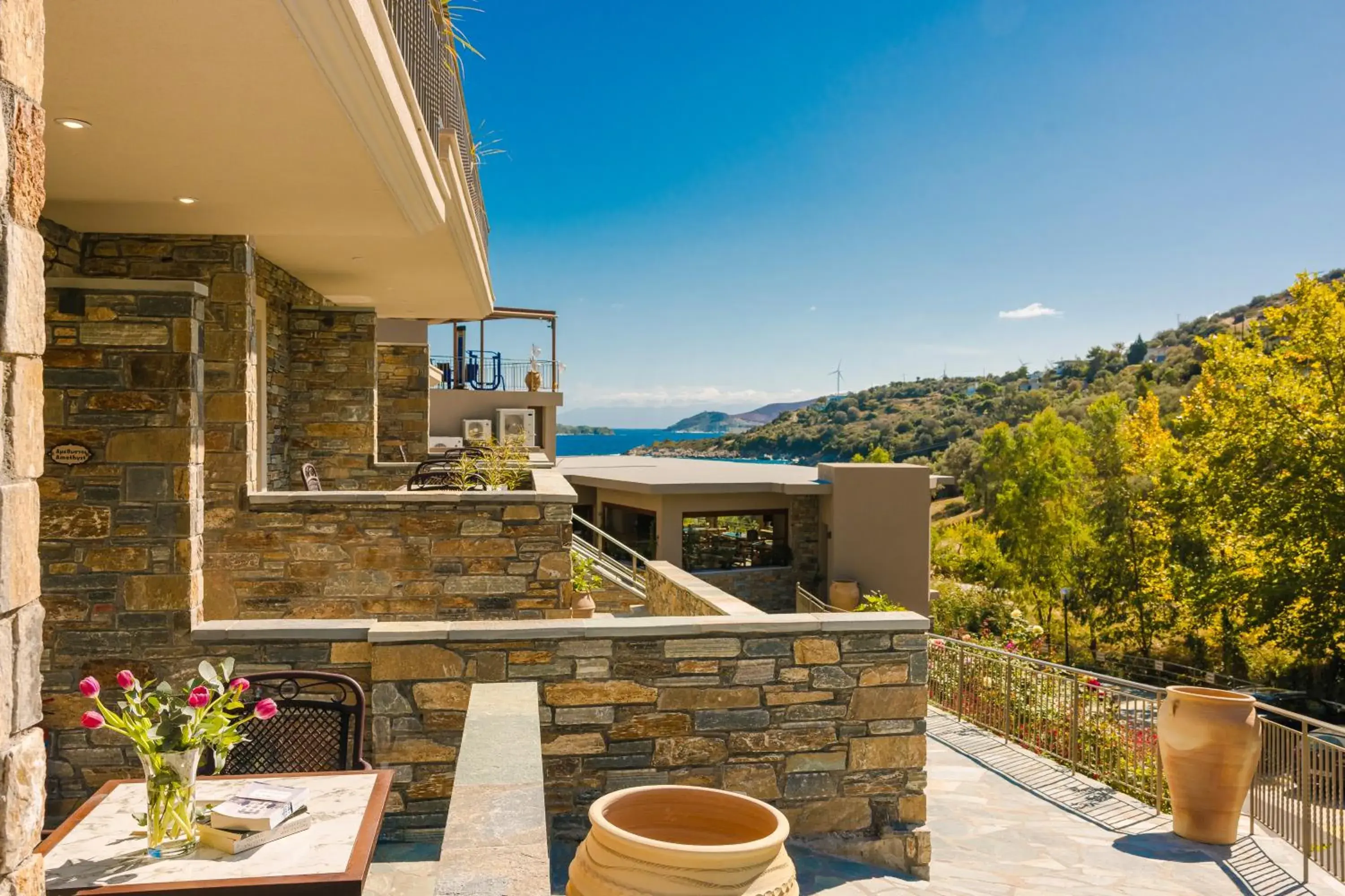 Deluxe Triple Room with Mountain view in Paramithenio Village Beach Resort & Spa Deluxe Triple Room with Mountain view in Paramithenio Village Beach Resort & Spa