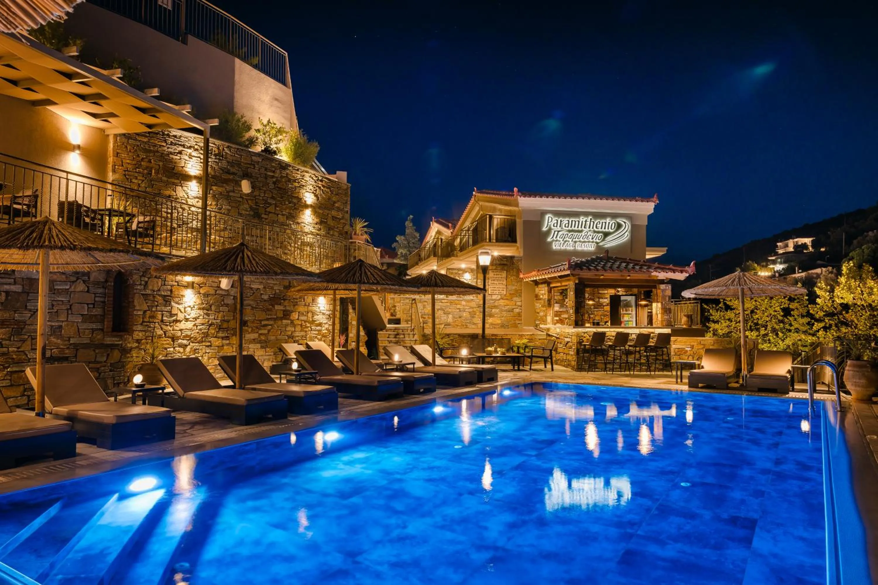 Swimming pool in Paramithenio Village Beach Resort & Spa