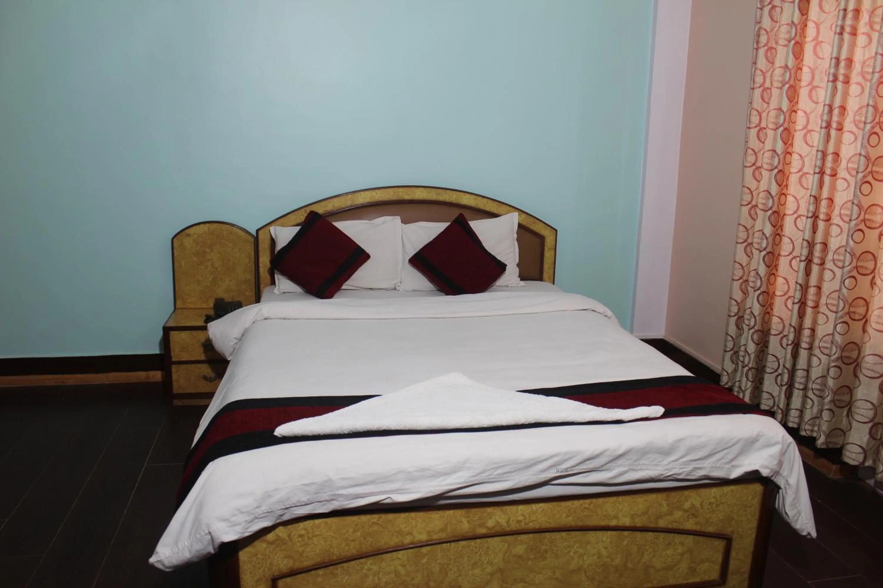 Bed in Hotel Mudkhu Durbar