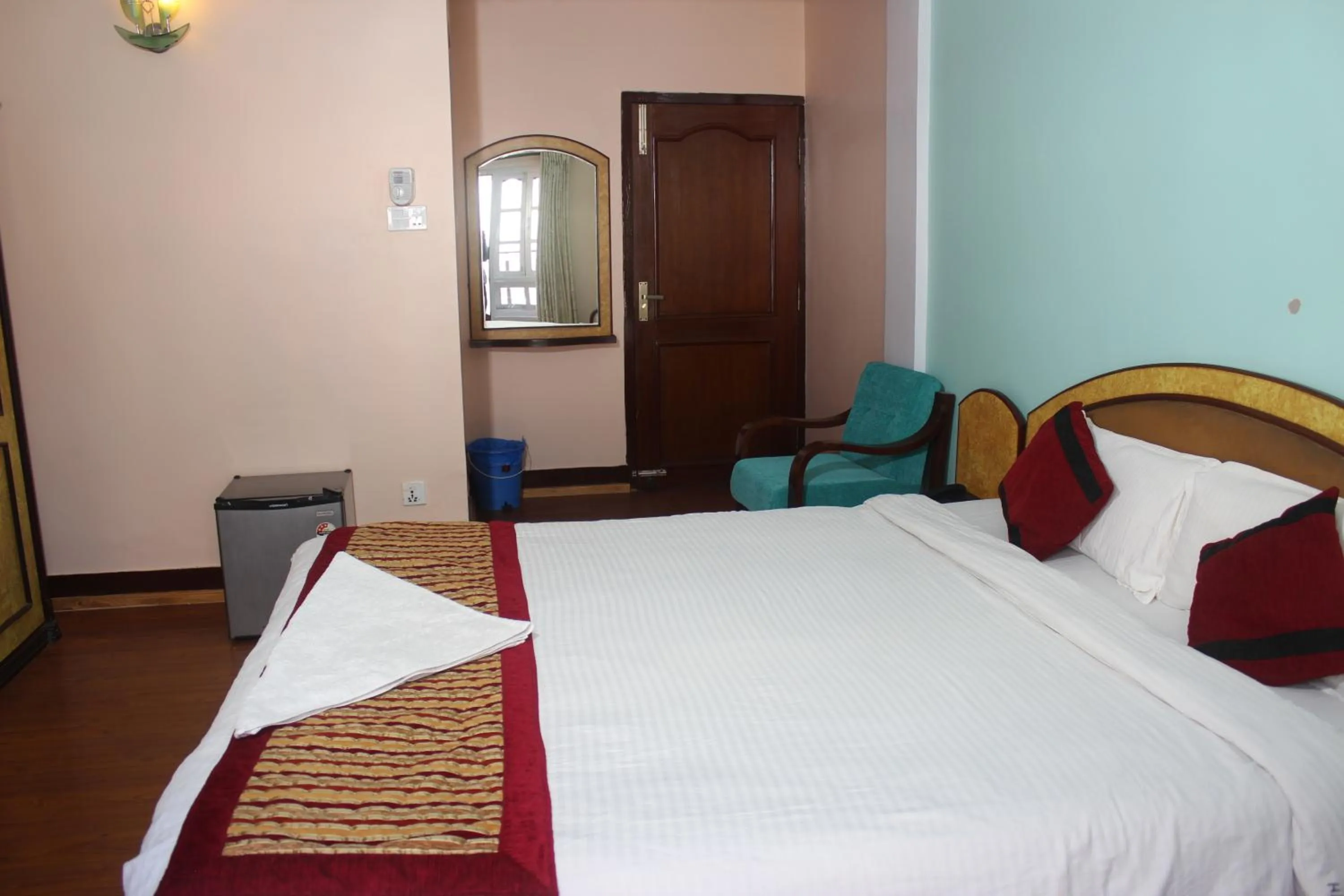 Bed in Hotel Mudkhu Durbar