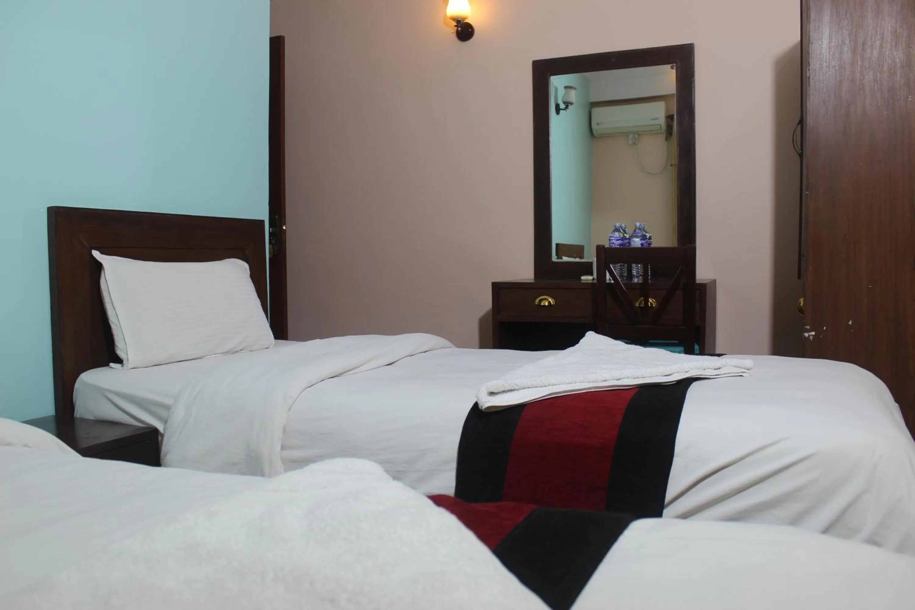 Bed in Hotel Mudkhu Durbar