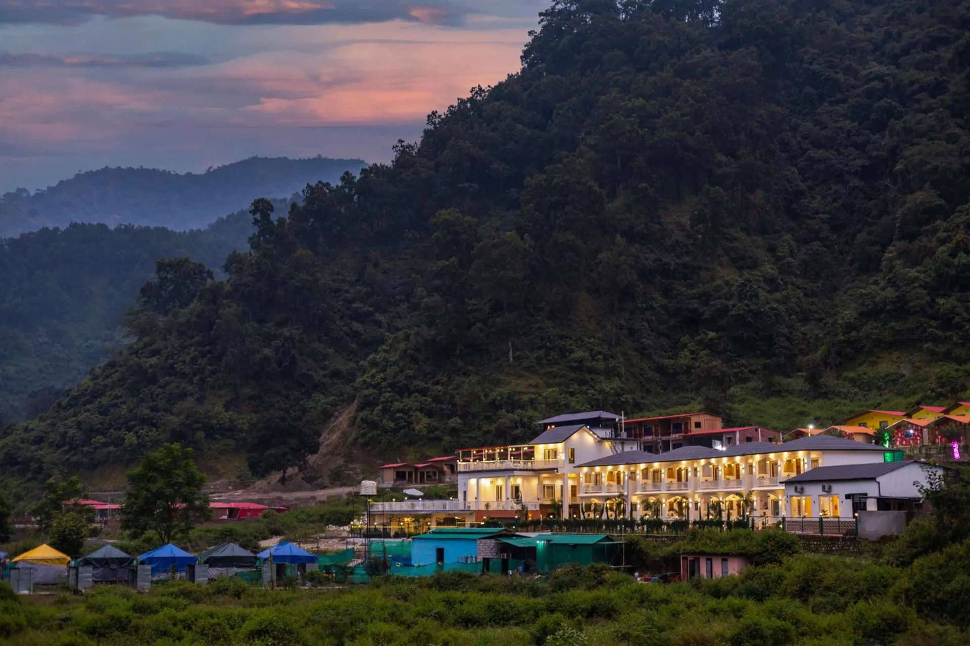 Property building in Zostel Plus Rishikesh, Mohanchatti