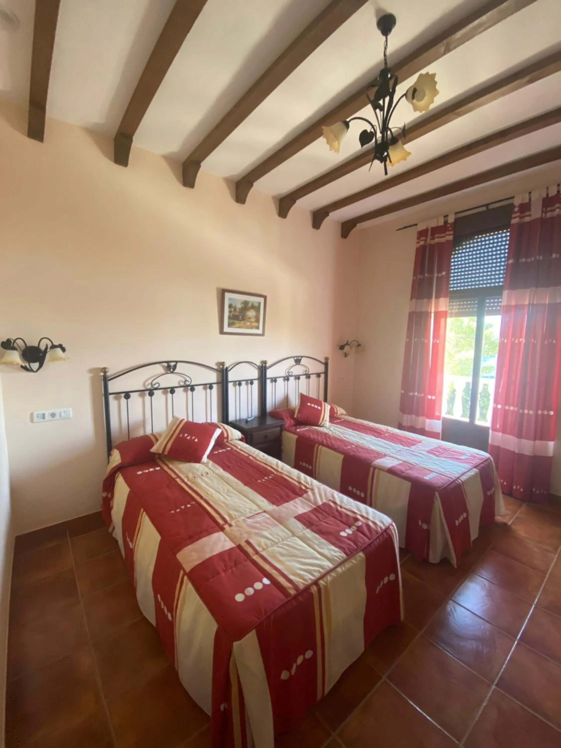 Bed in Hotel Meson Fuente del Pino