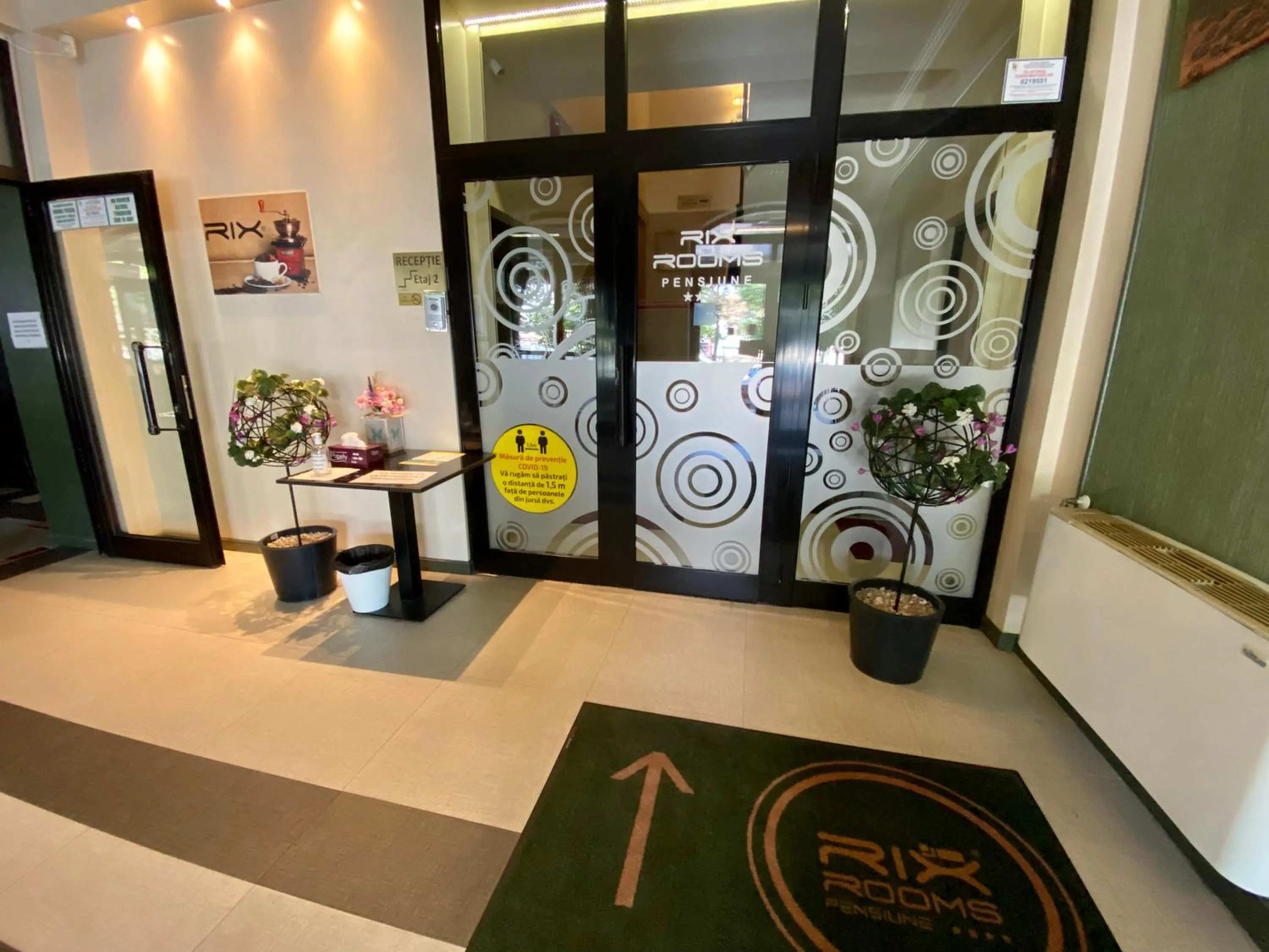 Lobby or reception in Pensiunea Rix Rooms