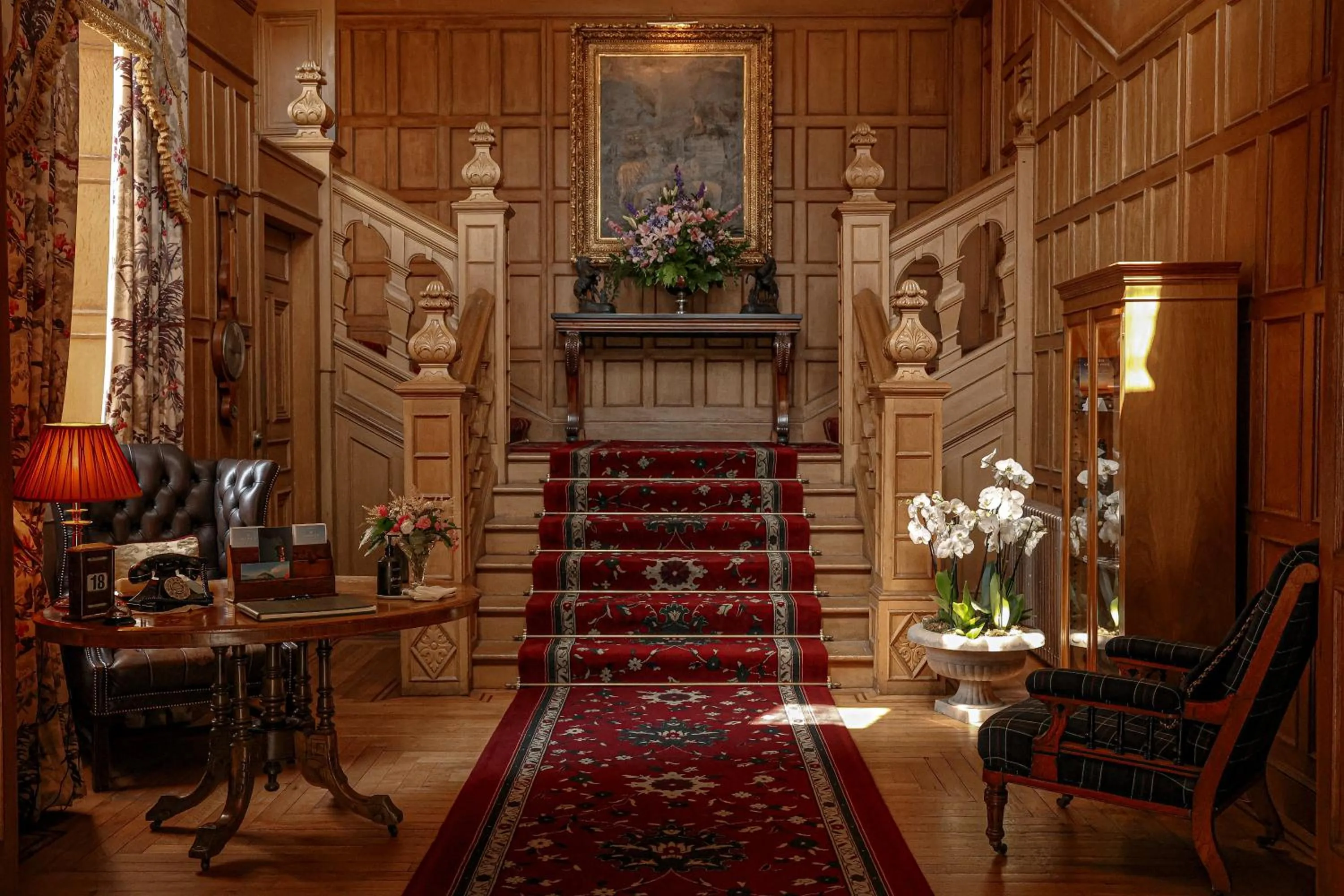 Lobby or reception in Glenapp Castle