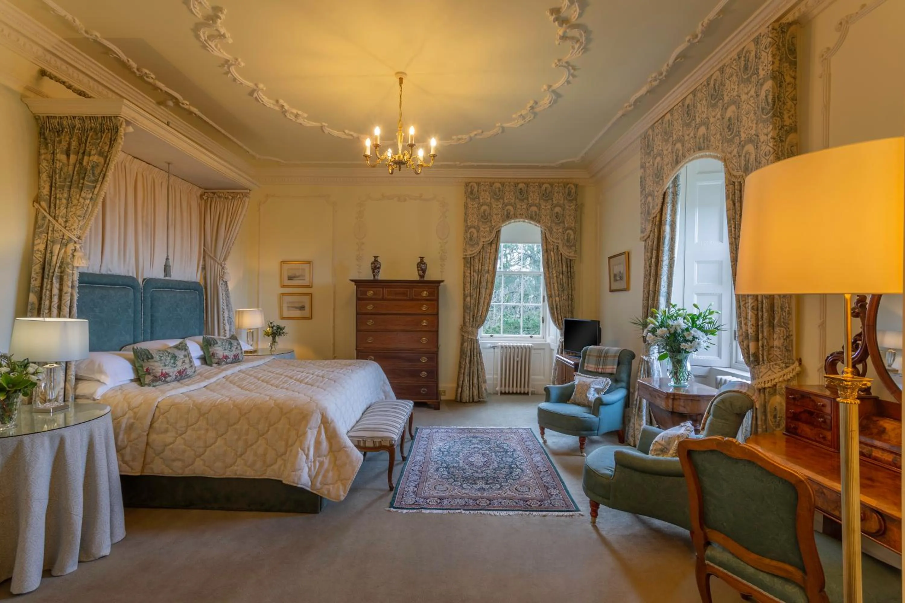 Bed in Glenapp Castle