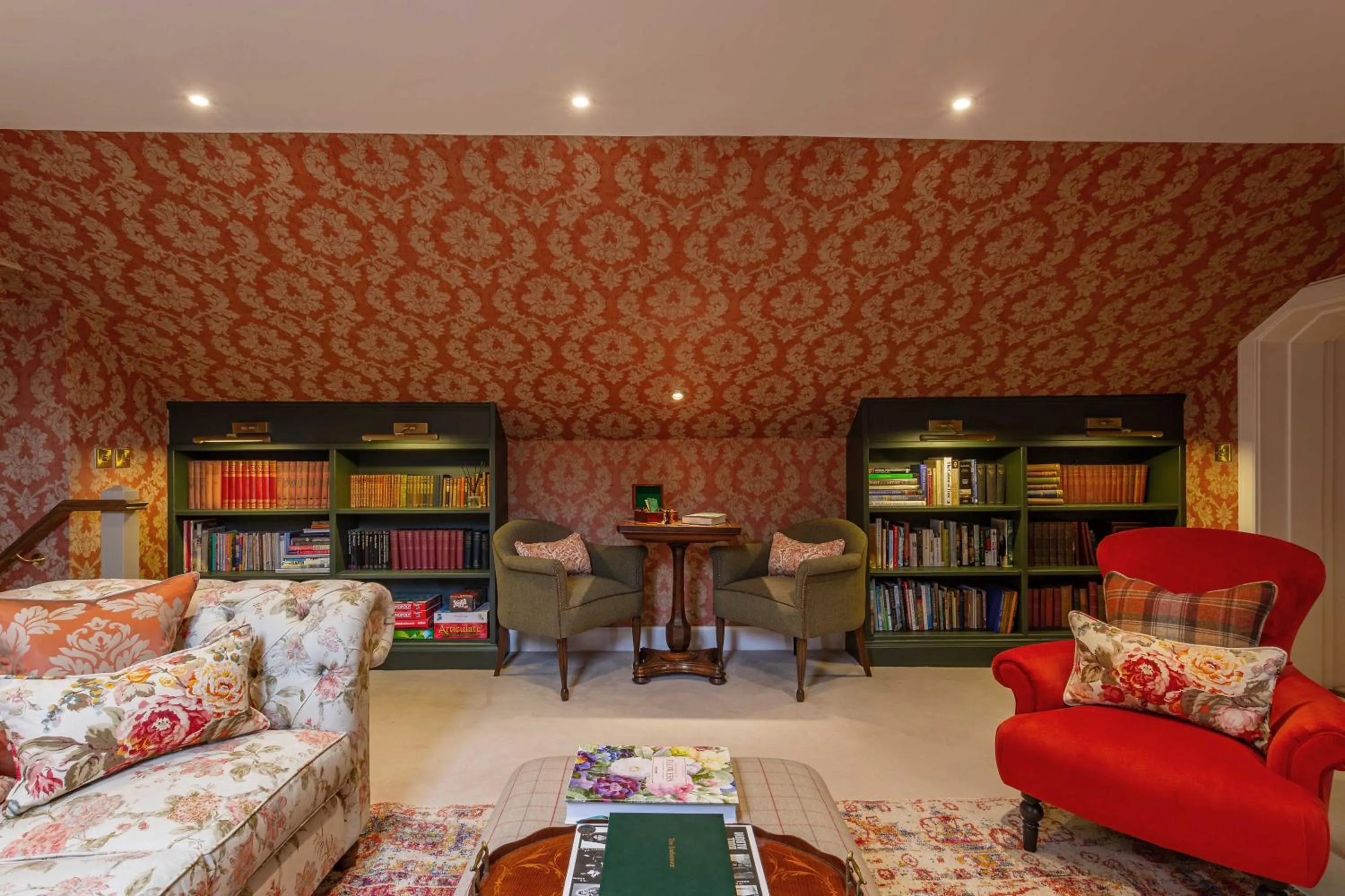 Library in Glenapp Castle