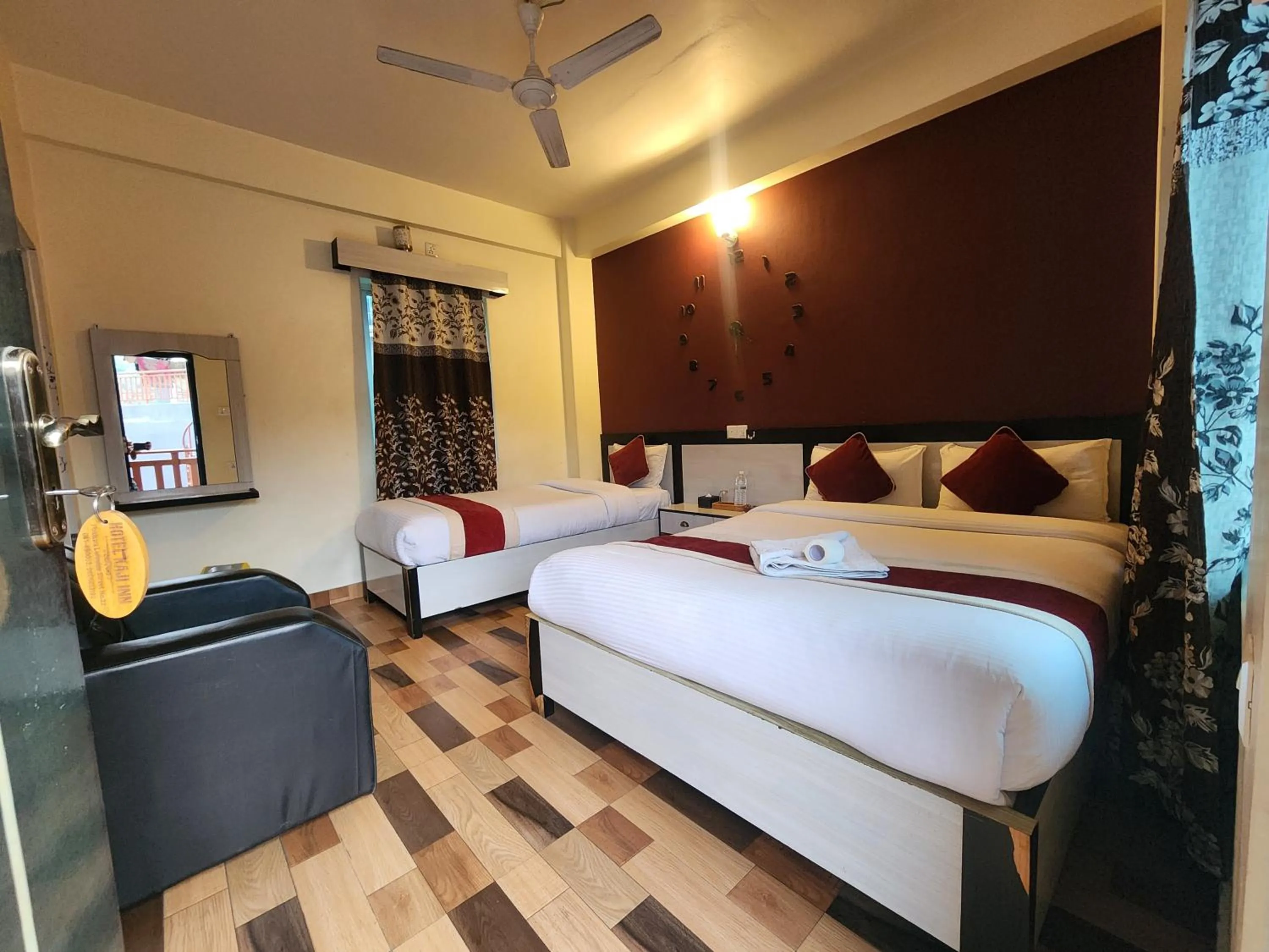 Bed in Hotel Kajiinn