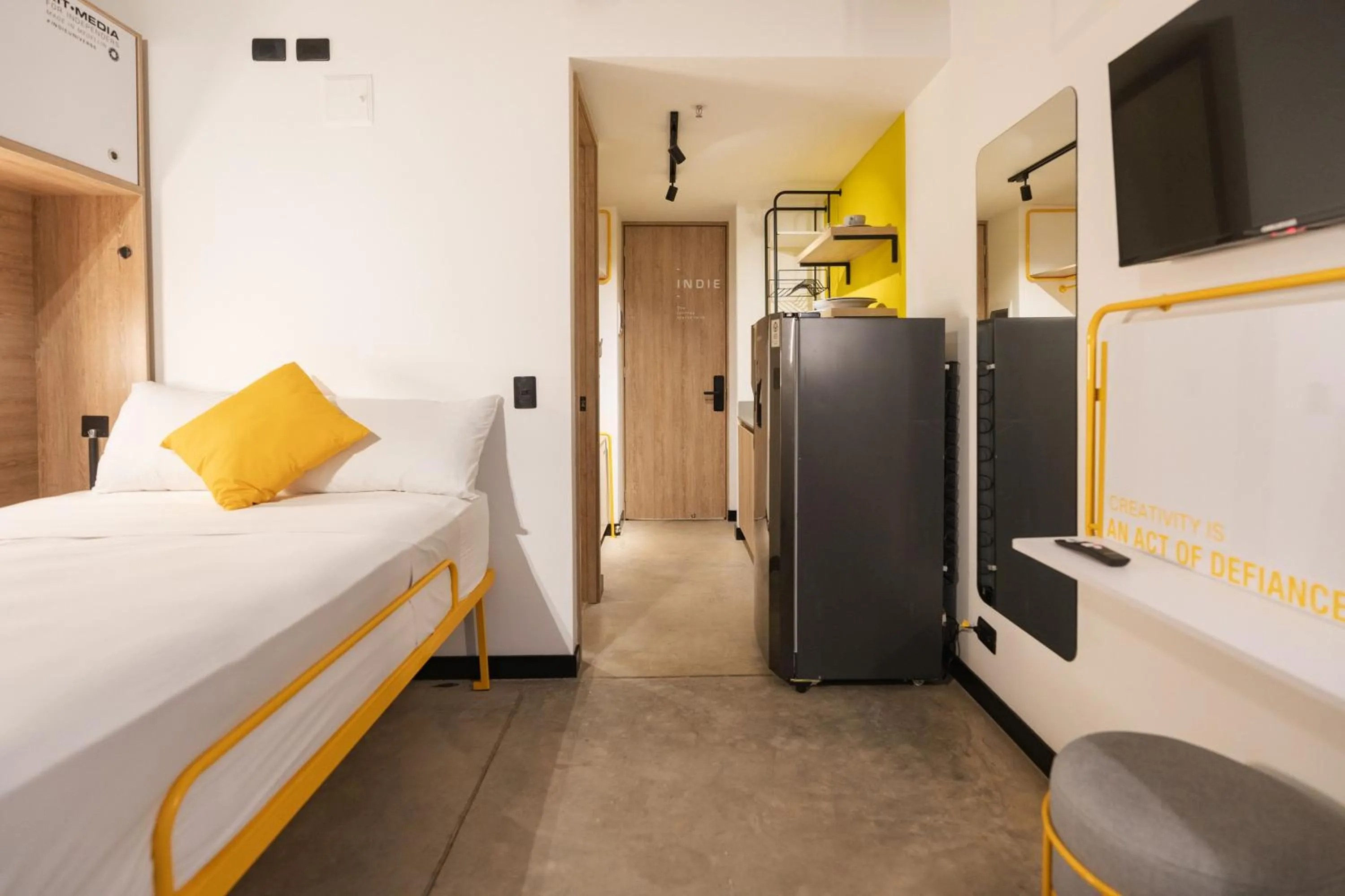 Bed in Indie Universe Creative Hotel