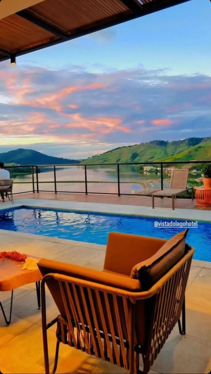 Pool view in Vista do Lago Hotel