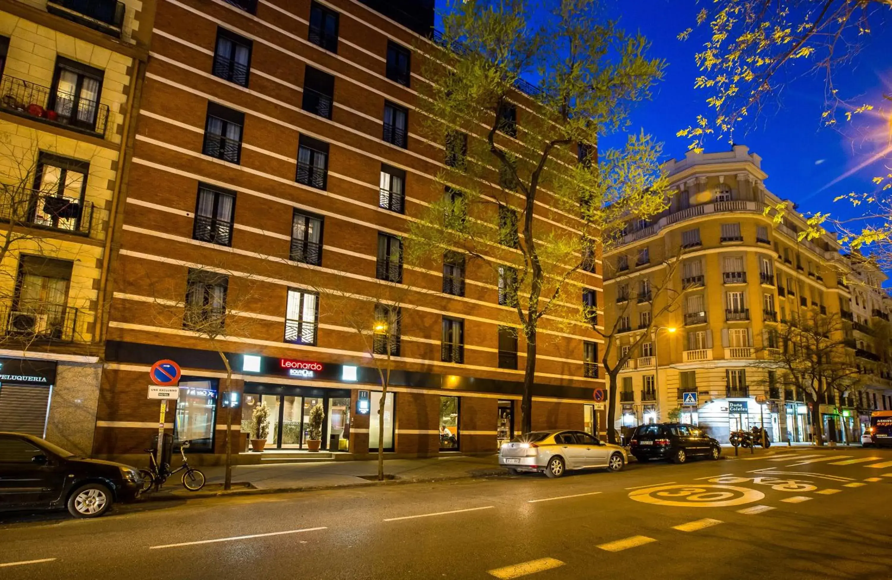 Property building in Leonardo Boutique Hotel Madrid Property building in Leonardo Boutique Hotel Madrid