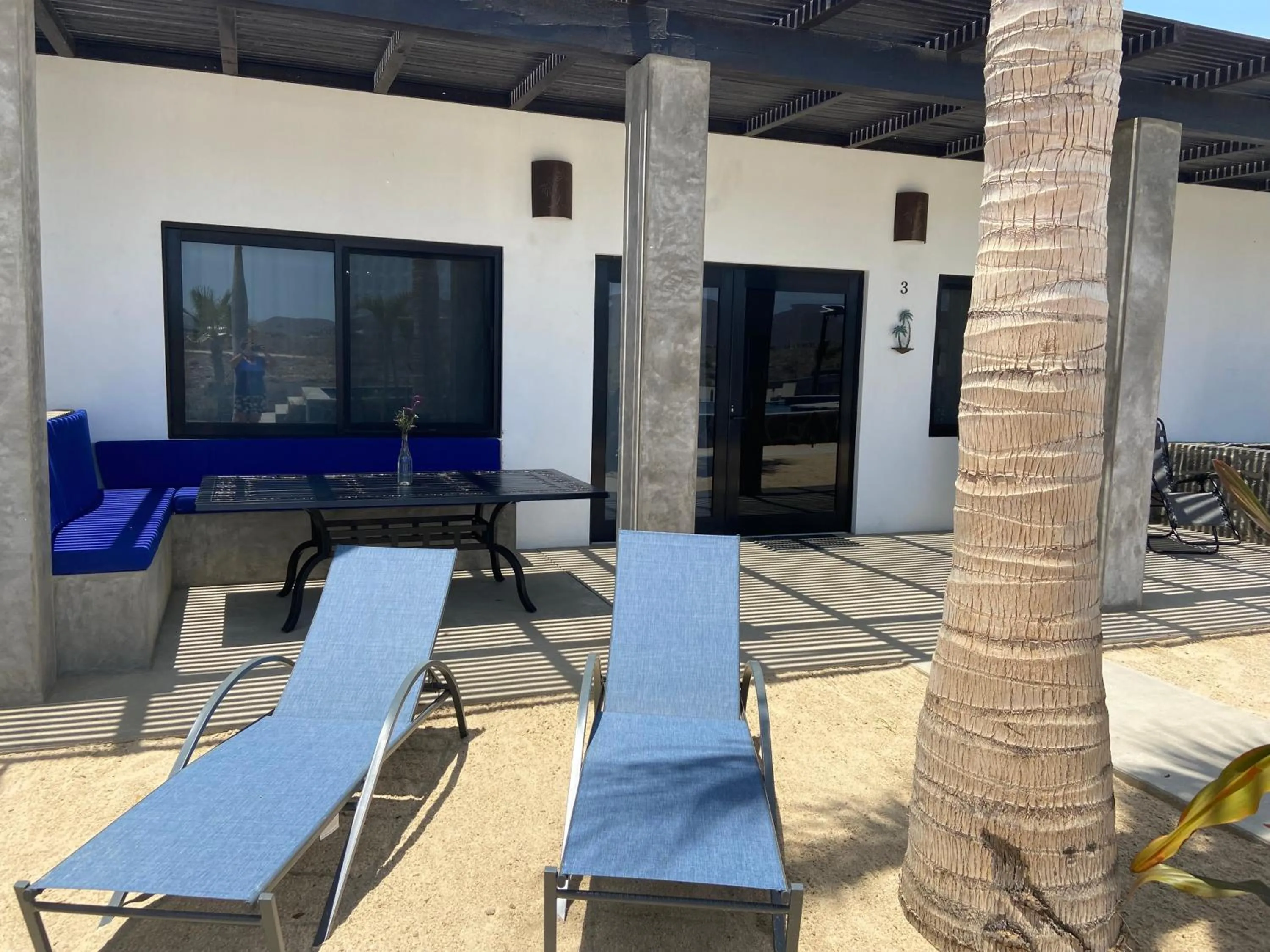 Patio in Las Palmas Hotel - Cerritos Beach