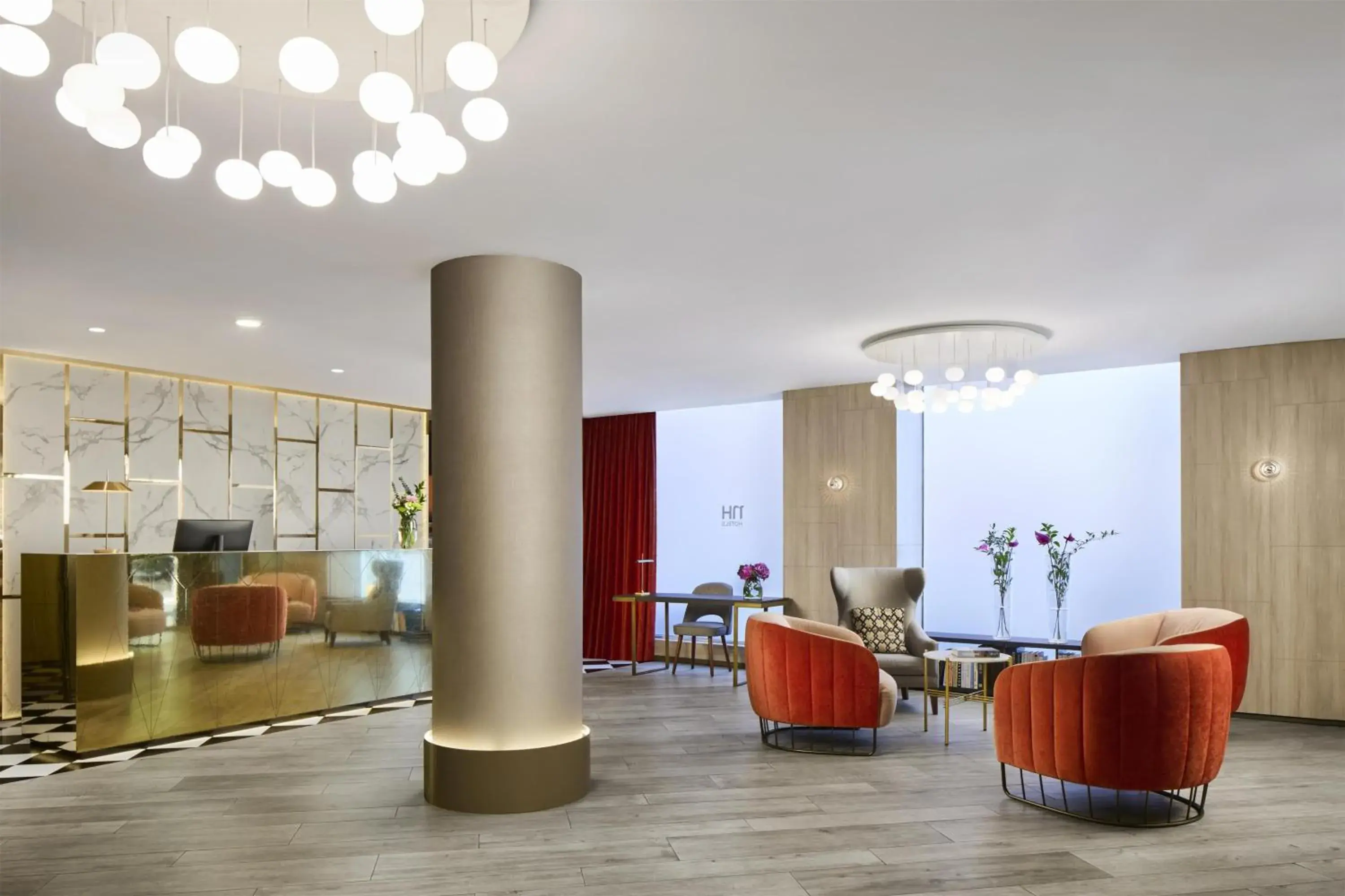 Lobby or reception in NH Madrid Balboa Lobby or reception in NH Madrid Balboa