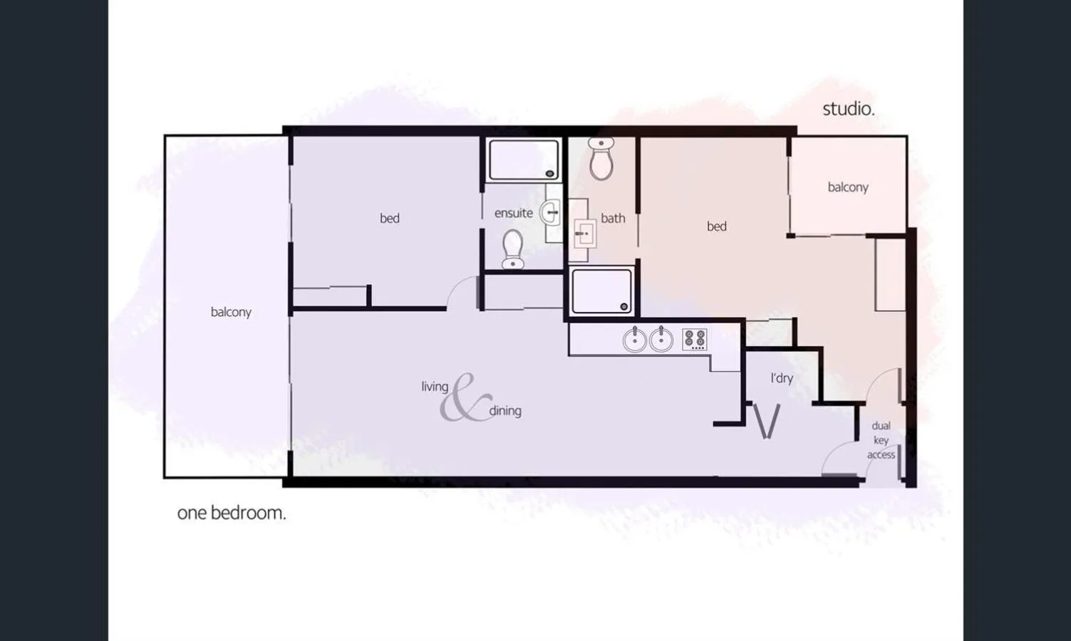 Floor plan in City Quays Accommodation