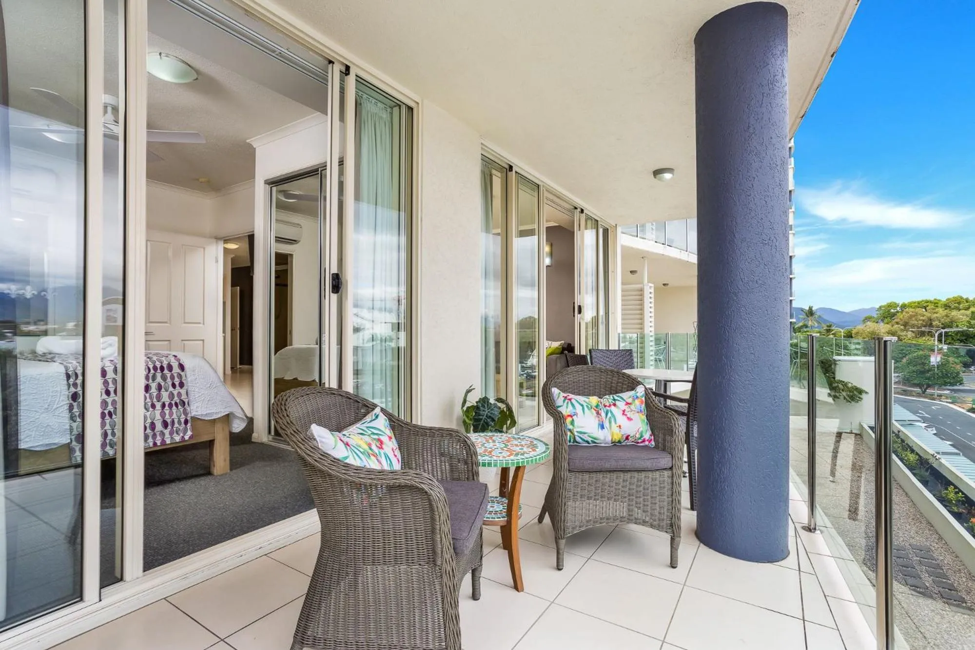 Patio in City Quays Accommodation