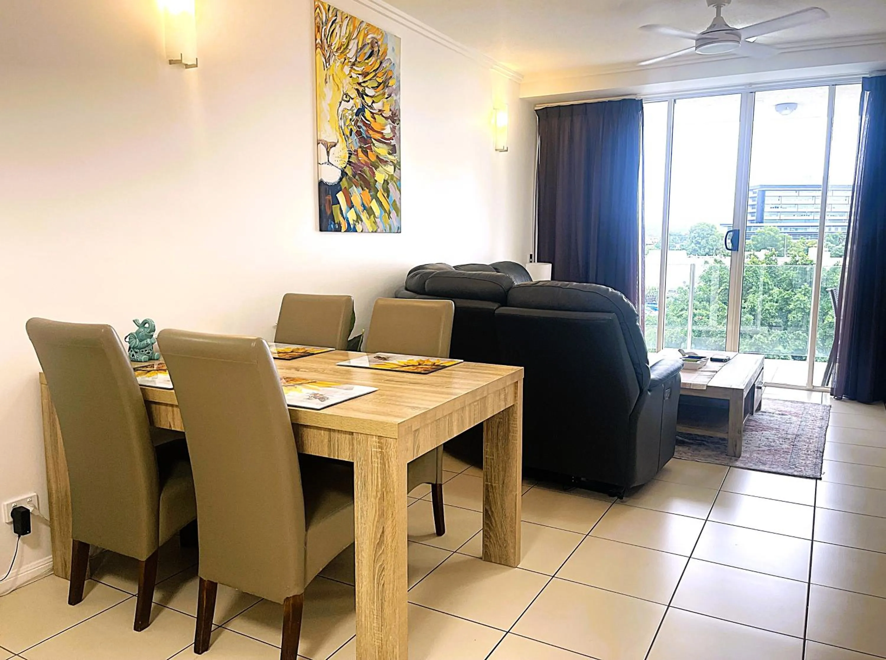 Living room in City Quays Accommodation