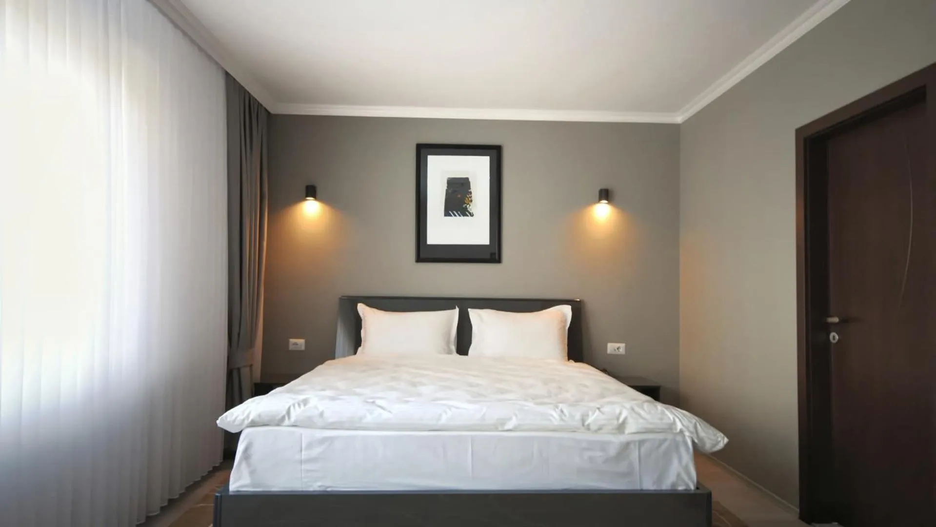 Bed in Hotel Callisto