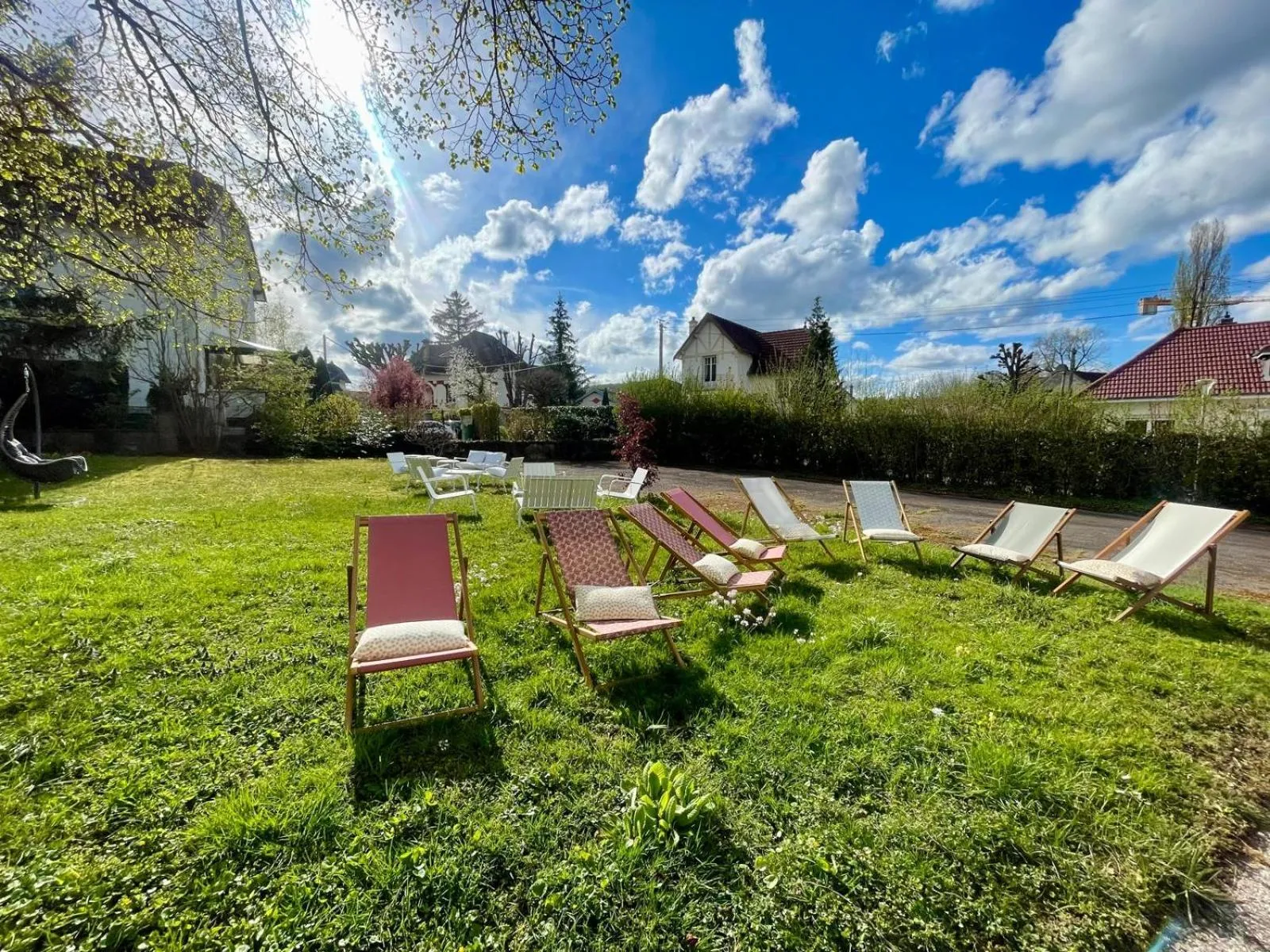 Garden in Hôtel d'Angleterre