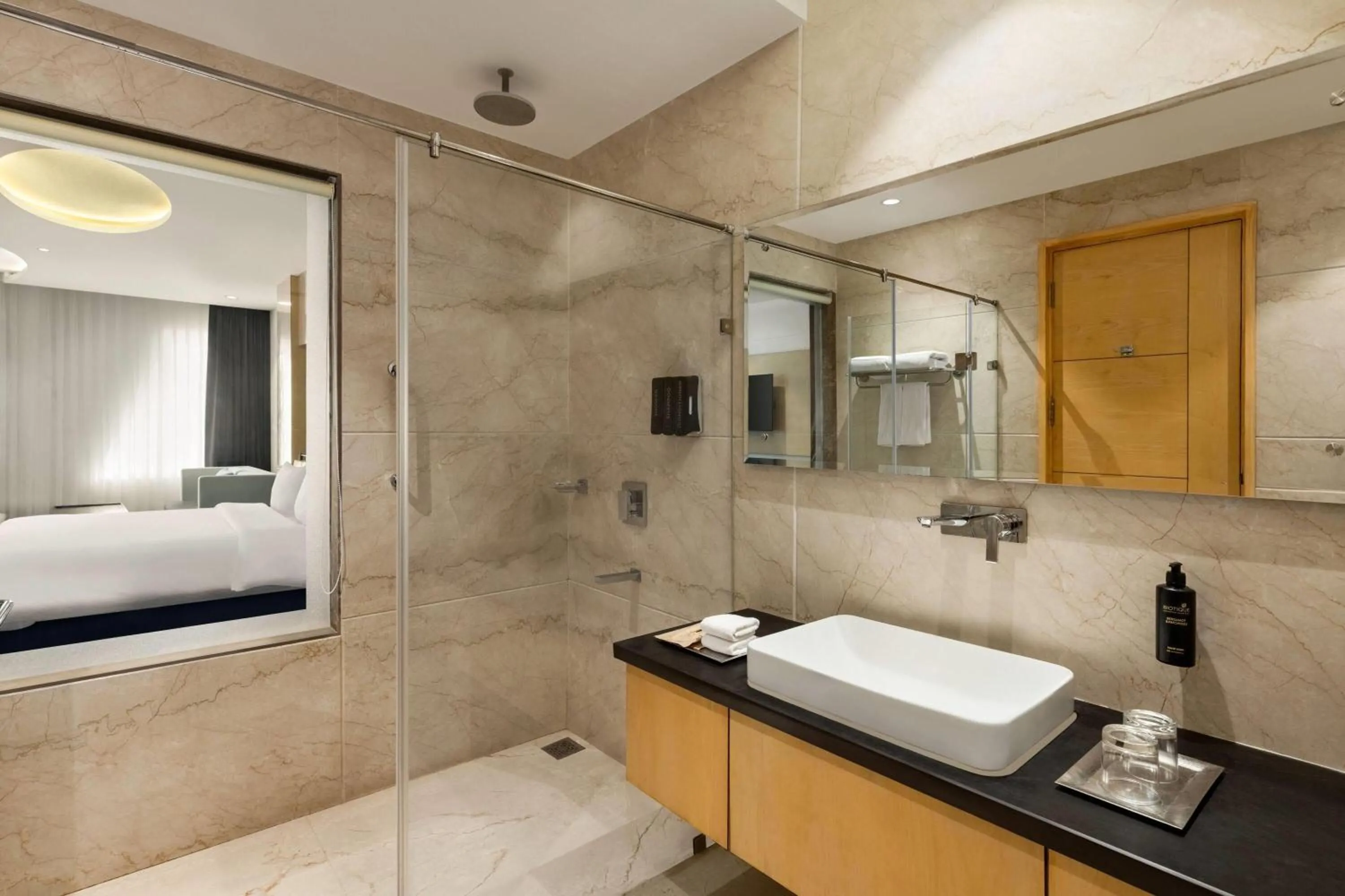 Bathroom in Ramada Plaza by Wyndham Jammu Vijaypur
