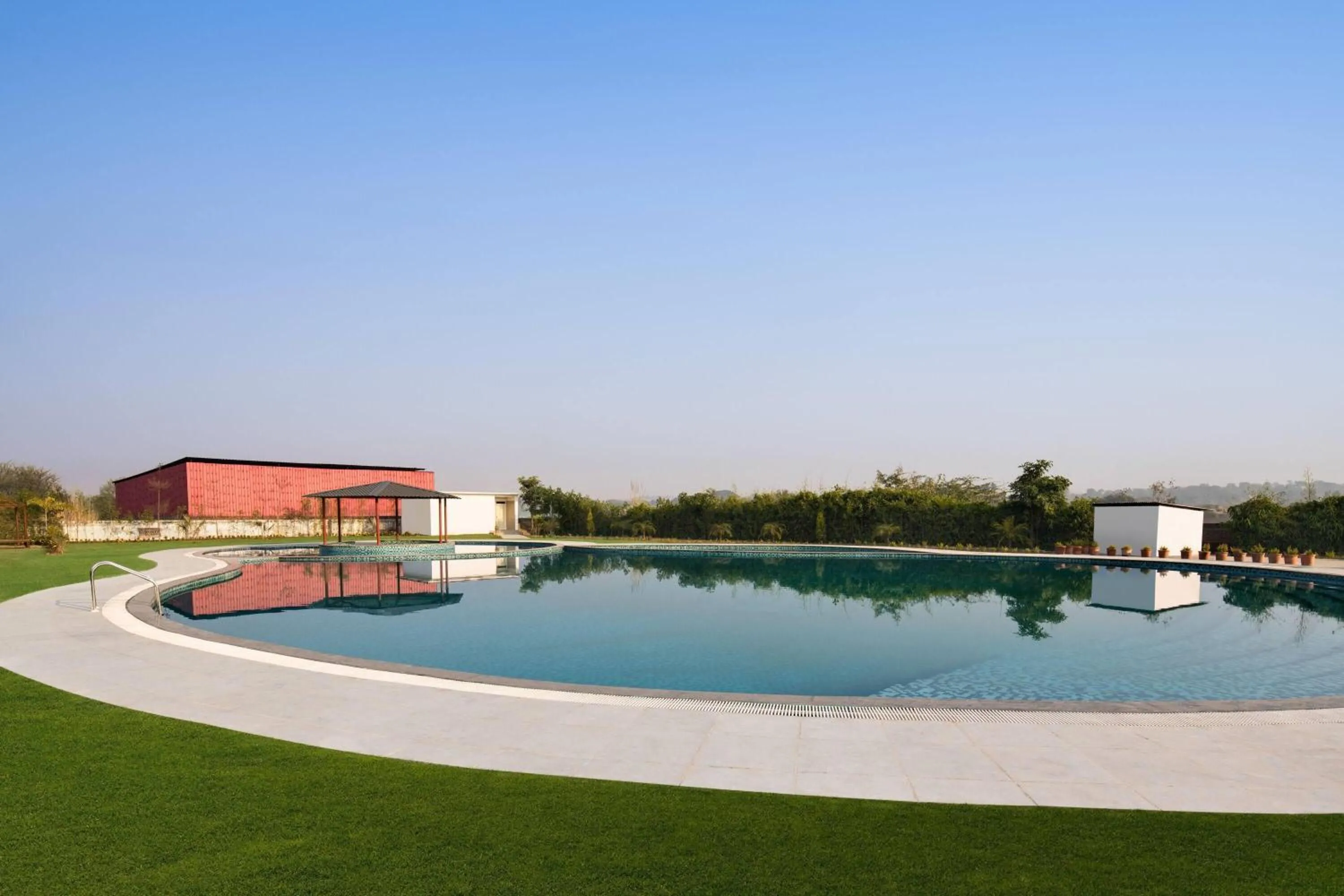 Pool view in Ramada Plaza by Wyndham Jammu Vijaypur