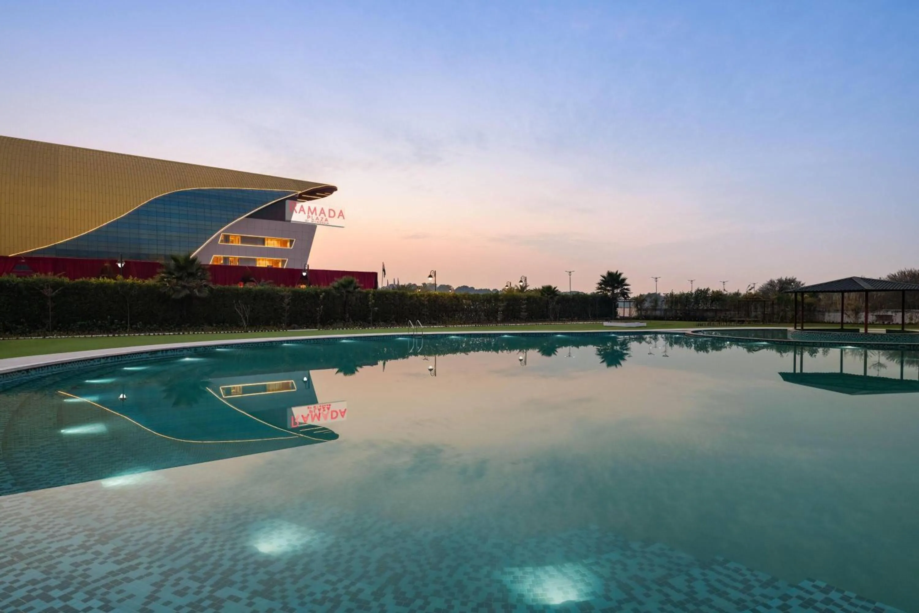 Pool view in Ramada Plaza by Wyndham Jammu Vijaypur