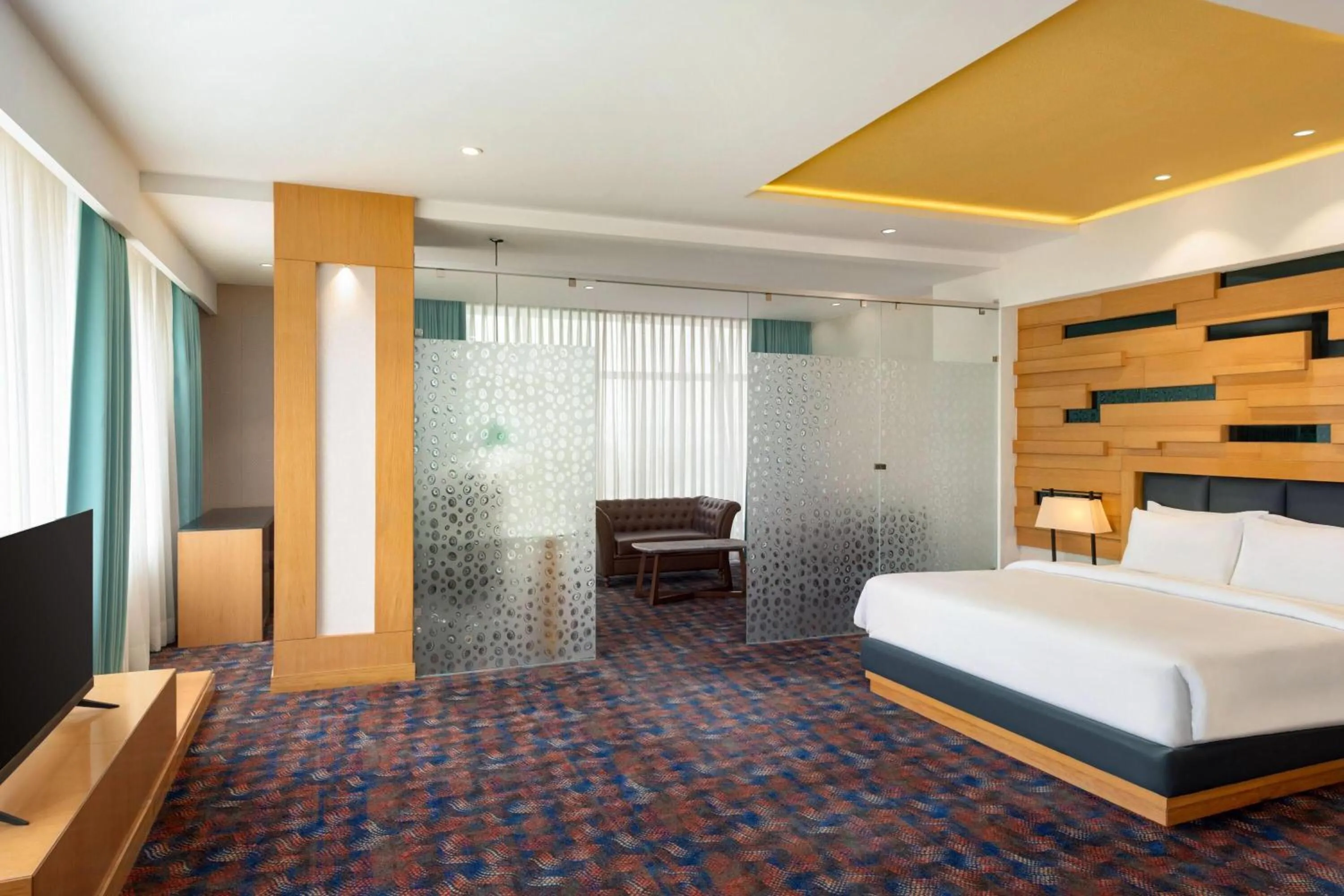 Photo of the whole room, Bed in Ramada Plaza by Wyndham Jammu Vijaypur