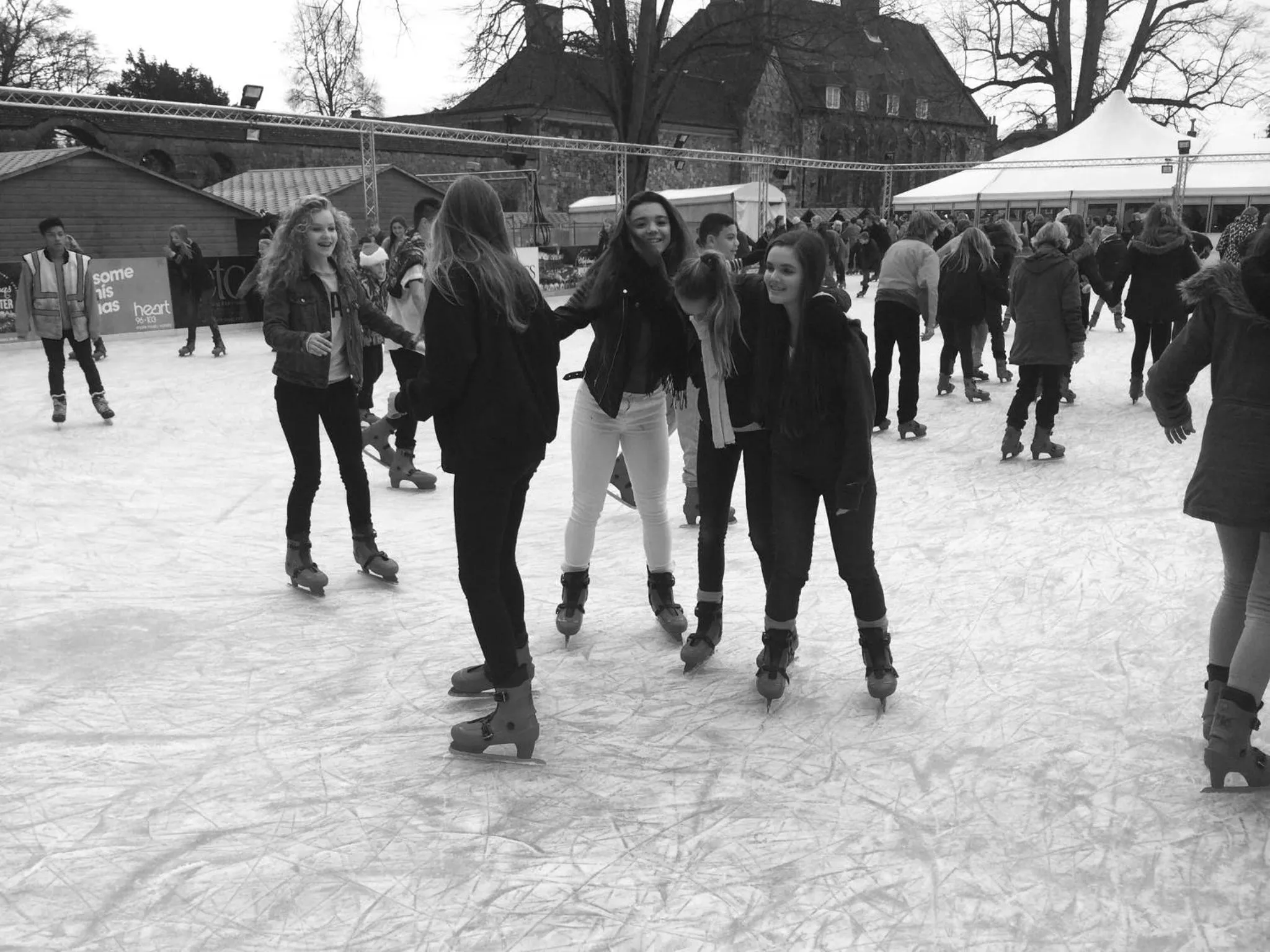 Winter in The Old Dairy Steep,Petersfield in Collyers Estate in the South Downs National park