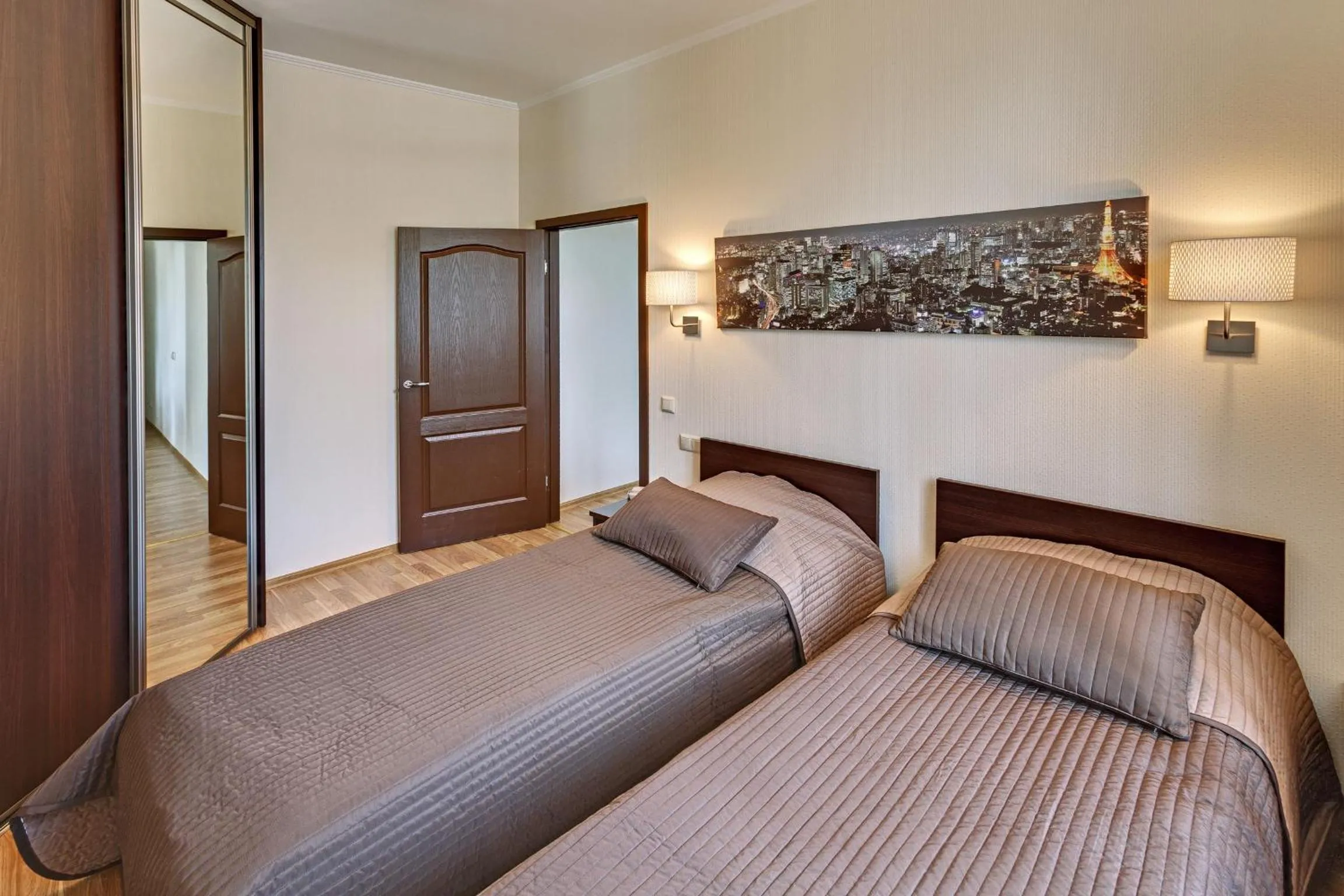 Bedroom, Bed in RIGAAPARTMENT SONADA Family Aparthotel - Private Parking