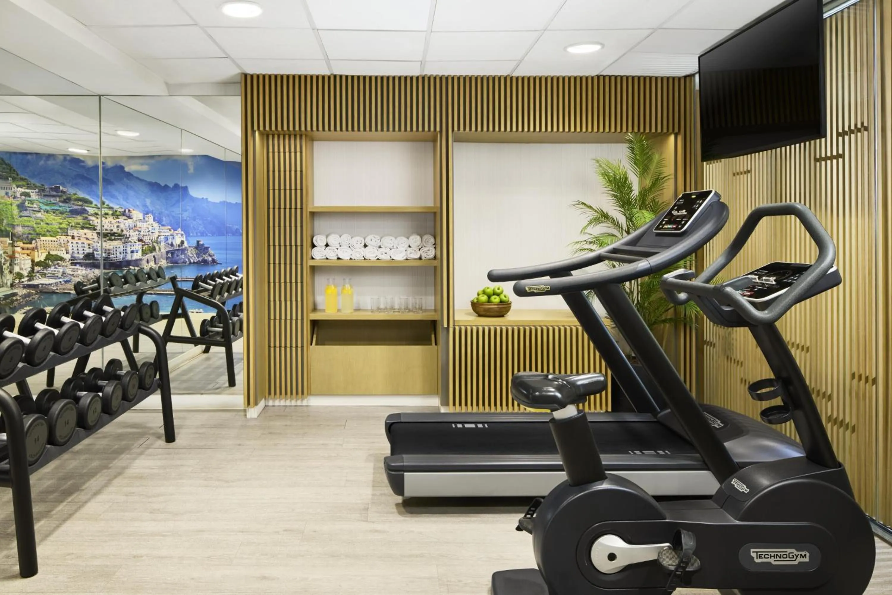 Fitness centre/facilities in NH Madrid Ventas