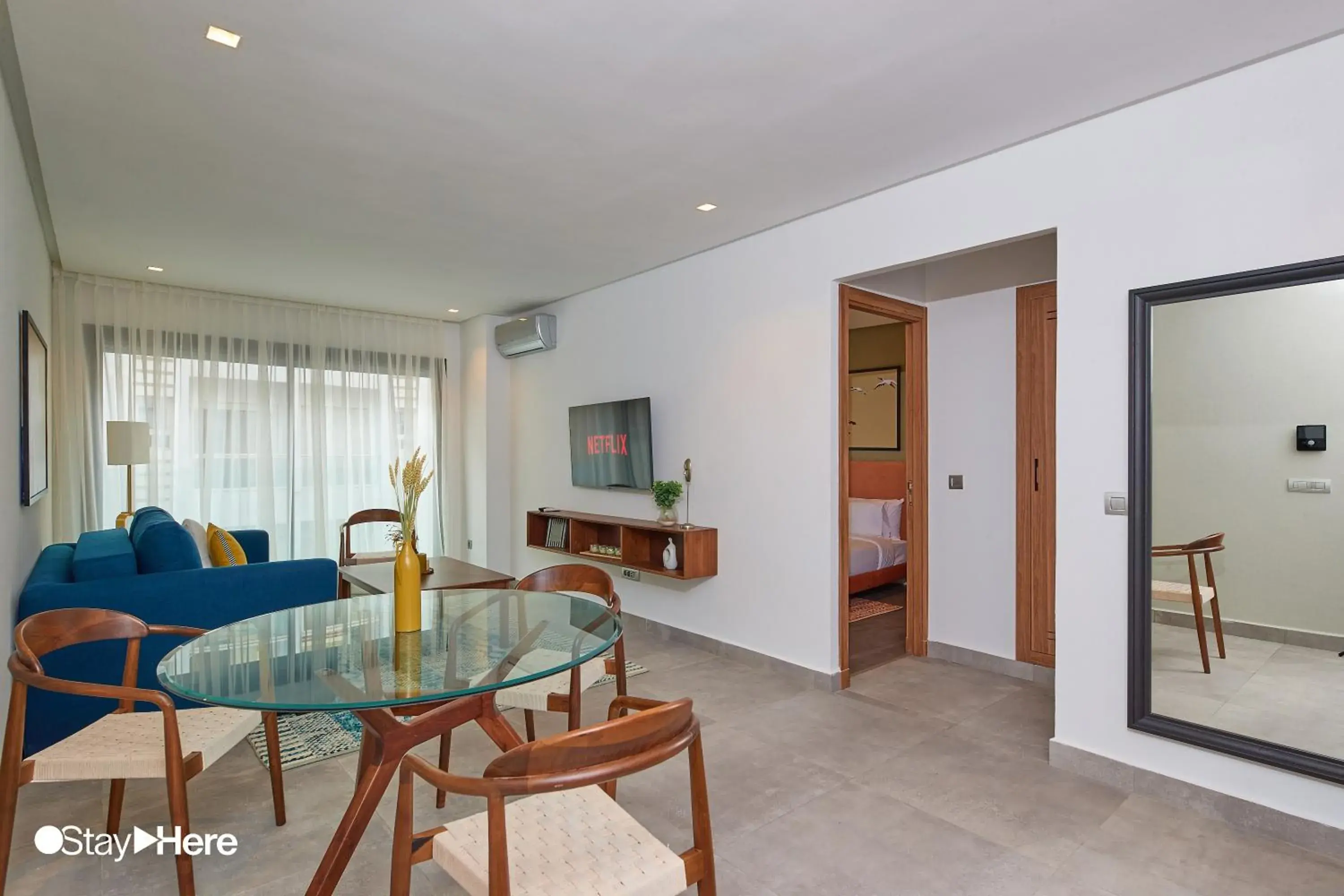 Living room in Stayhere Casablanca - Gauthier 2 - Contemporary Residence Living room in Stayhere Casablanca - Gauthier 2 - Contemporary Residence