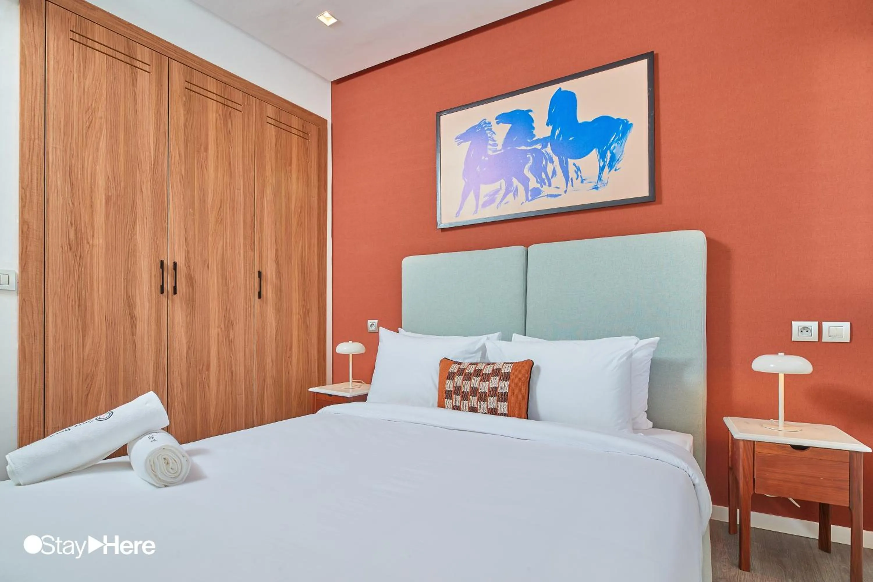 Bedroom, Bed in Stayhere Casablanca - Gauthier 2 - Contemporary Residence