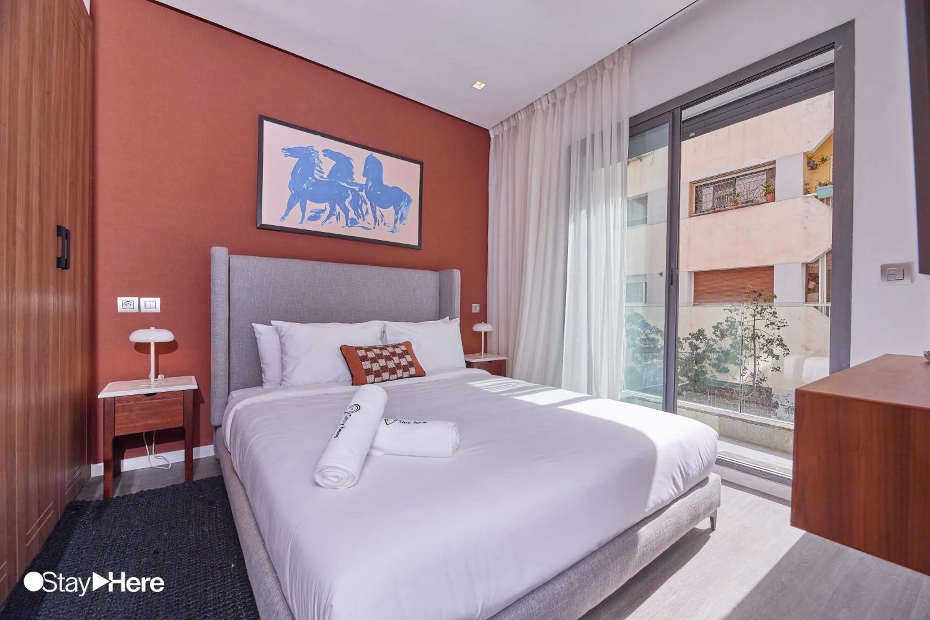 Bedroom, Bed in Stayhere Casablanca - Gauthier 2 - Contemporary Residence