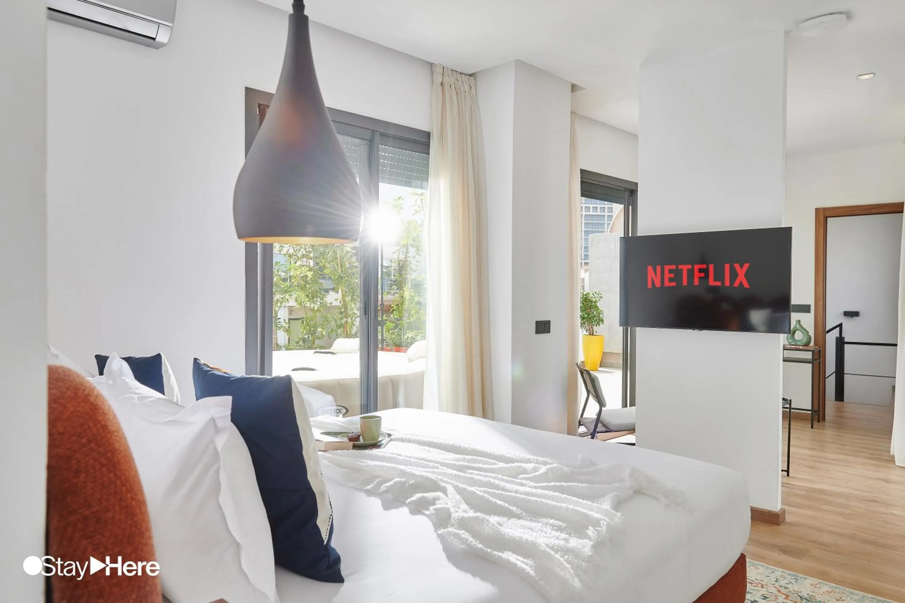 Bedroom, Bed in Stayhere Casablanca - Gauthier 2 - Contemporary Residence