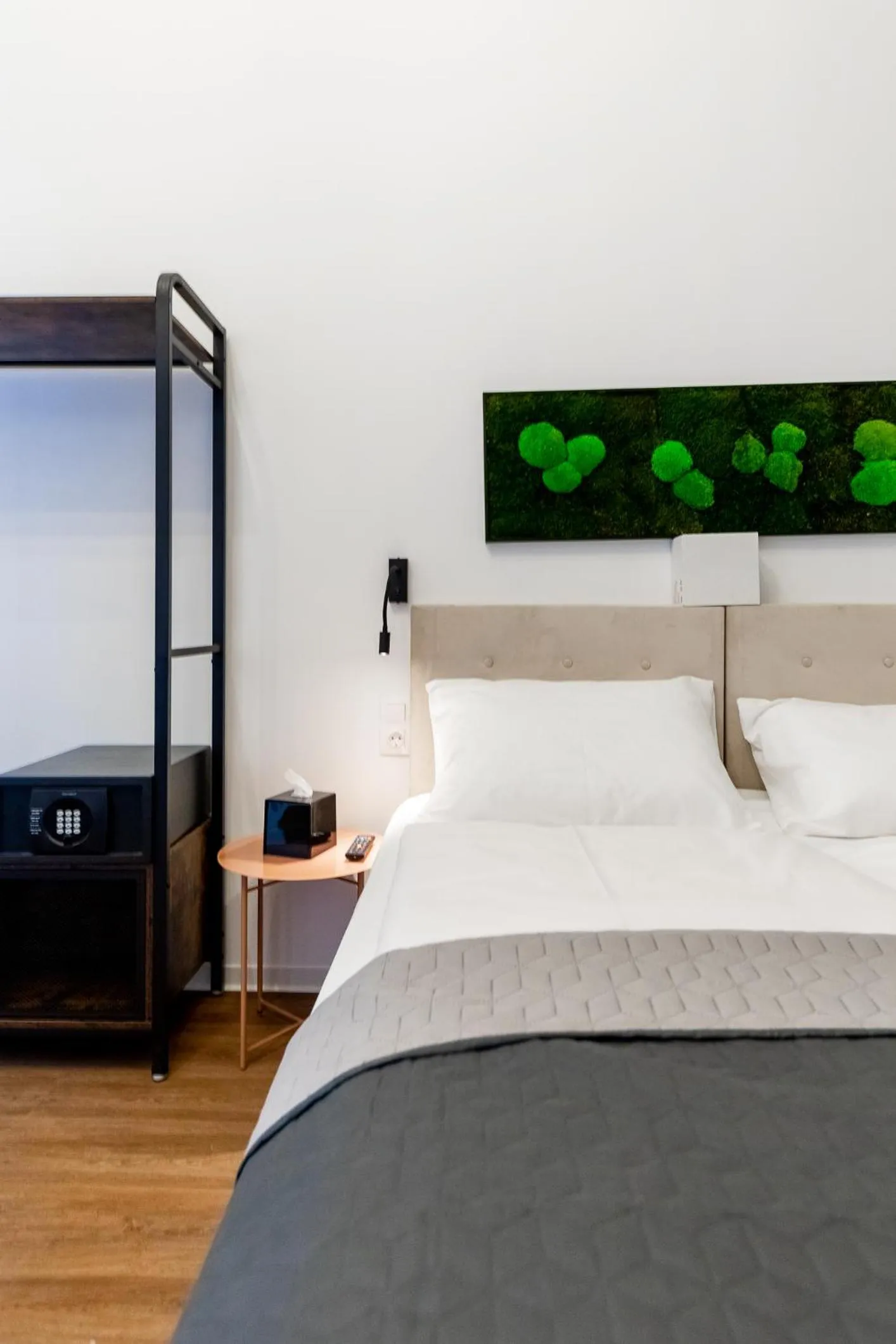 Bed in Adagio Downtown Rooms