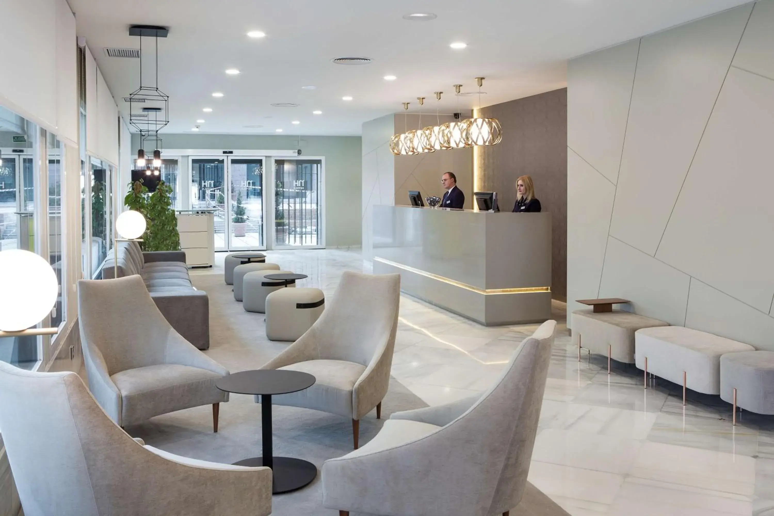 Lobby or reception in NH Barajas Airport Lobby or reception in NH Barajas Airport