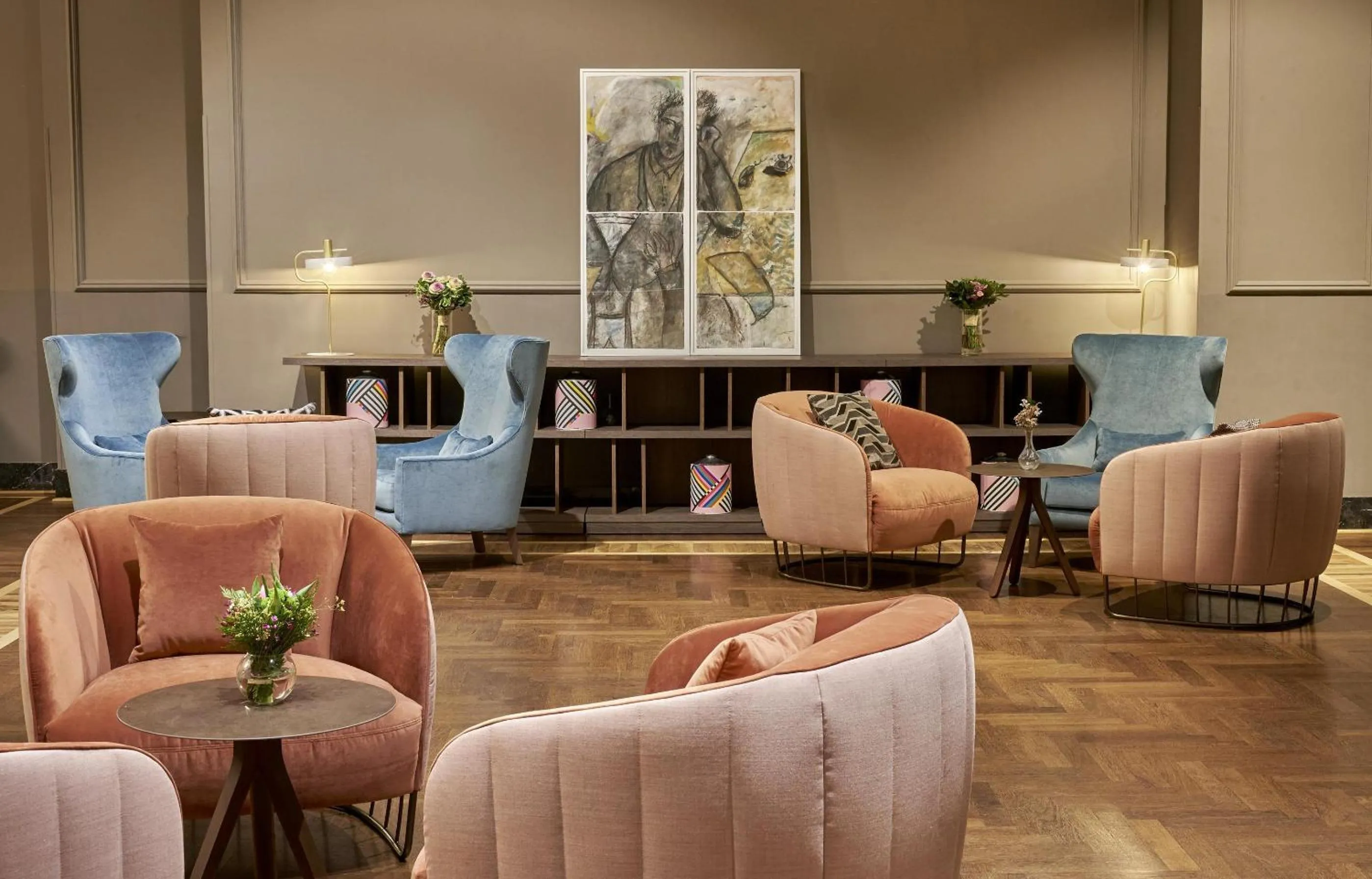 Lobby or reception in NH Collection Gran Hotel de Zaragoza