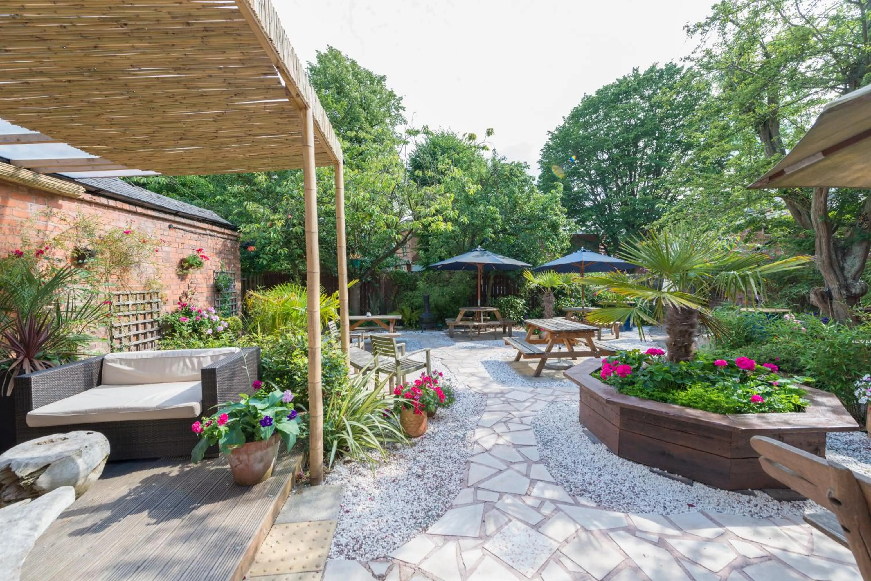 Garden in The Blue Piano Guesthouse