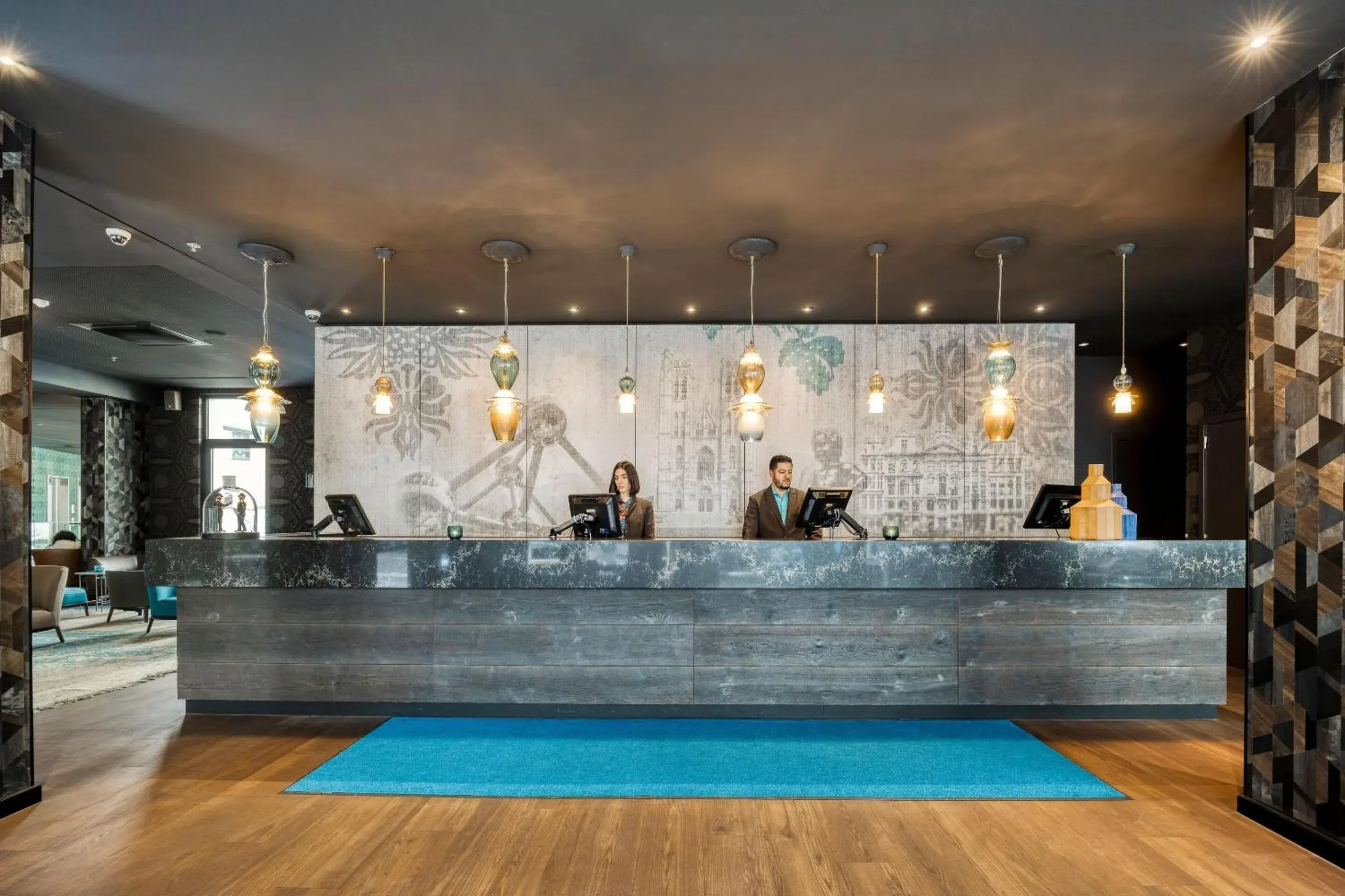 Lobby or reception in Motel One Brussels Lobby or reception in Motel One Brussels